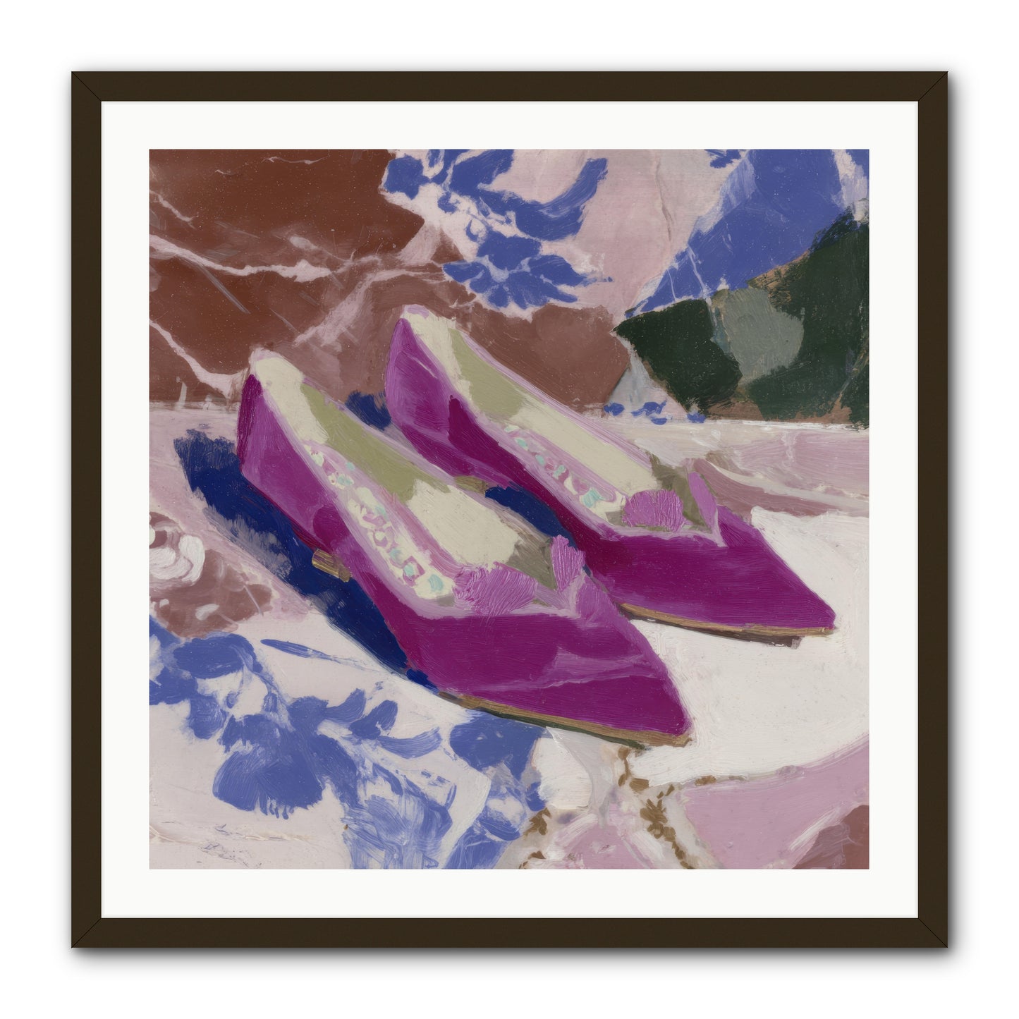 Velvet Held Its Breath -- Framed Print - Black 30x30