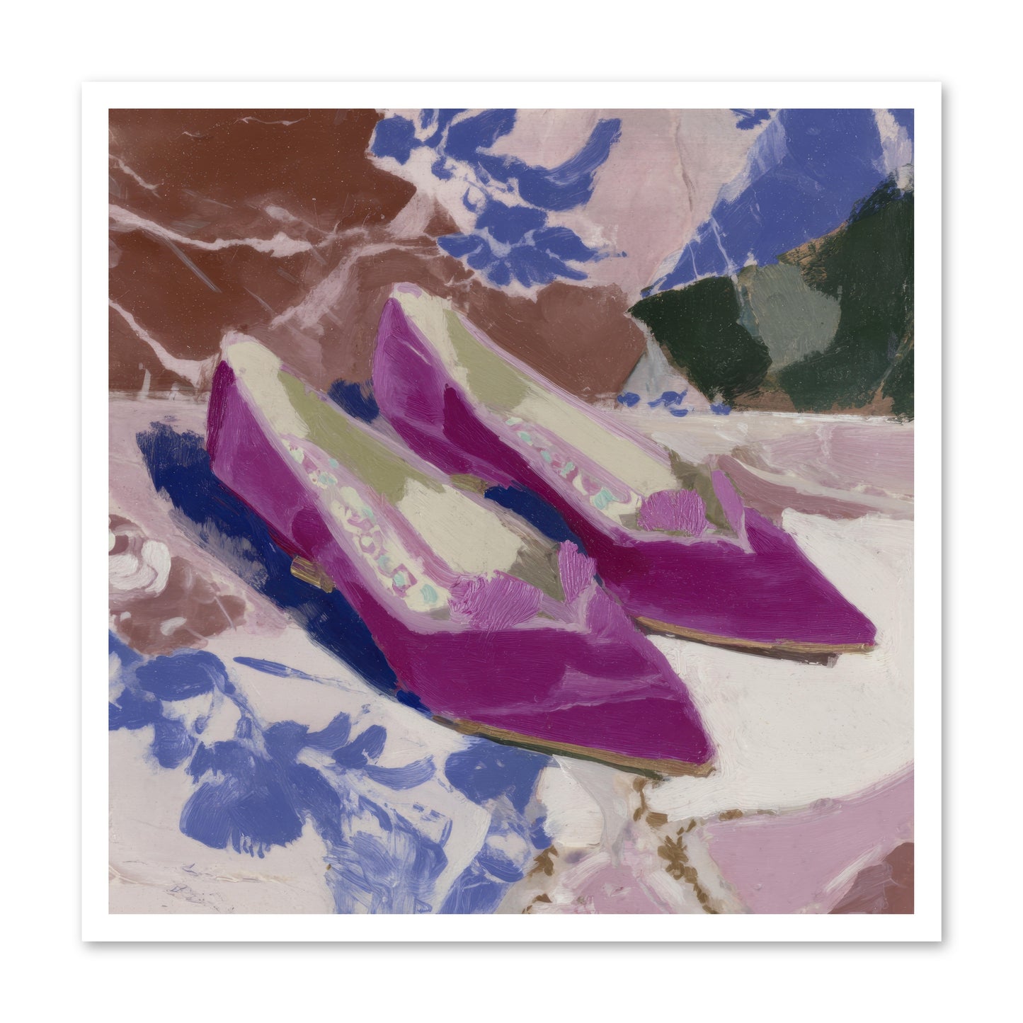 Velvet Held Its Breath -- Loose Canvas Print 30x30