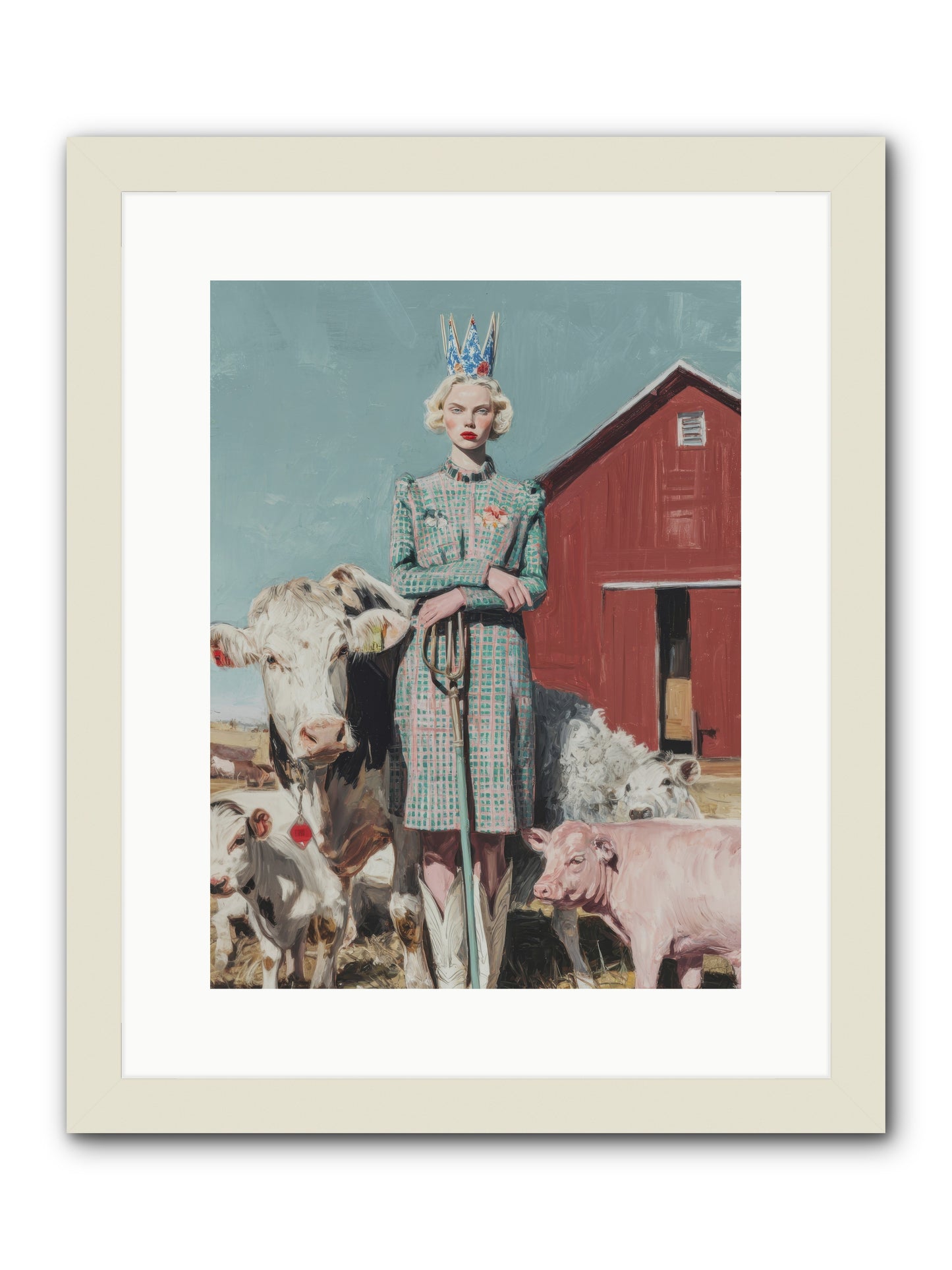 Velvet Ivy & Co.-REZ -- Framed Print - White 12x16