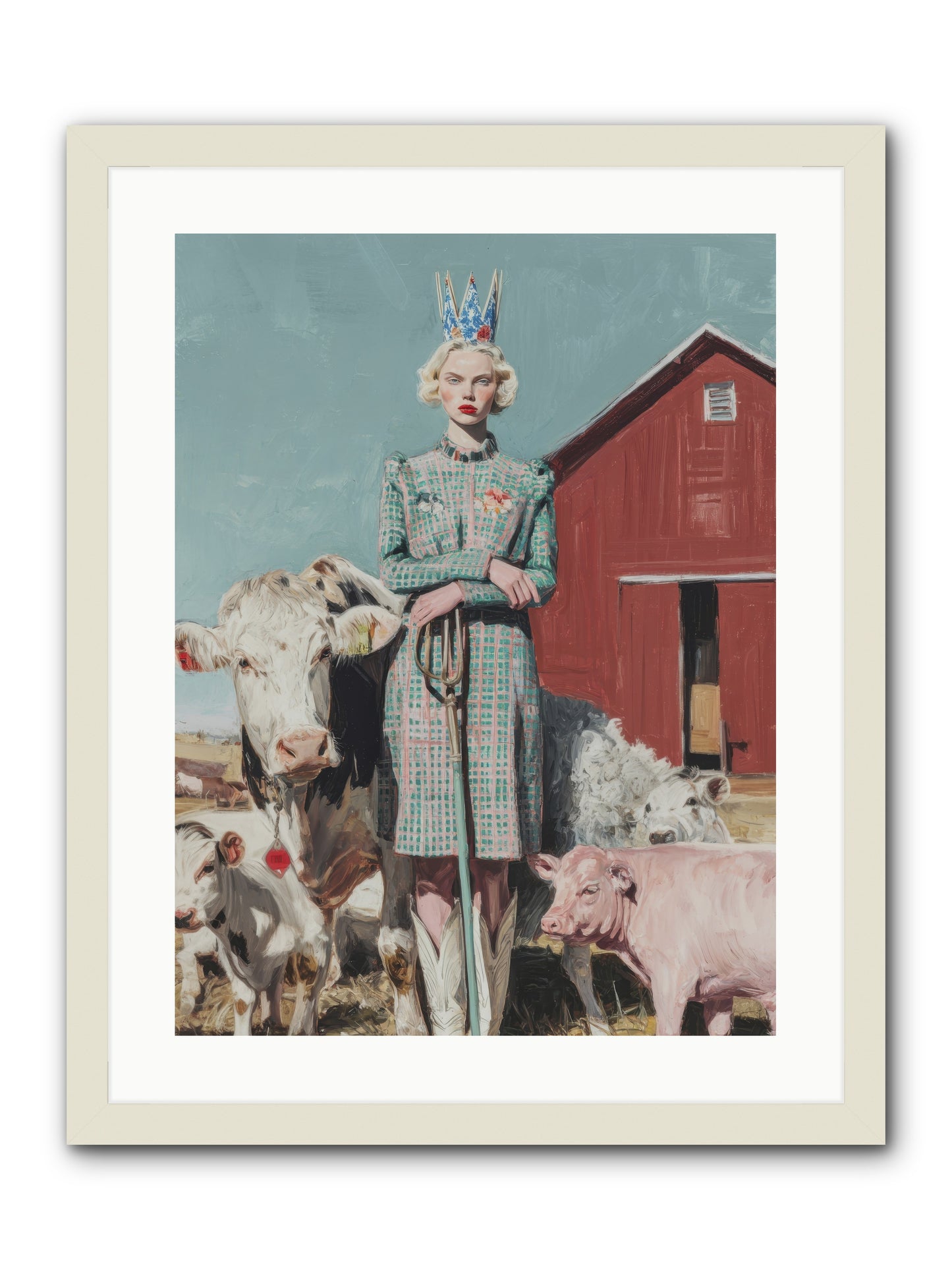 Velvet Ivy & Co.-REZ -- Framed Print - White 18x24