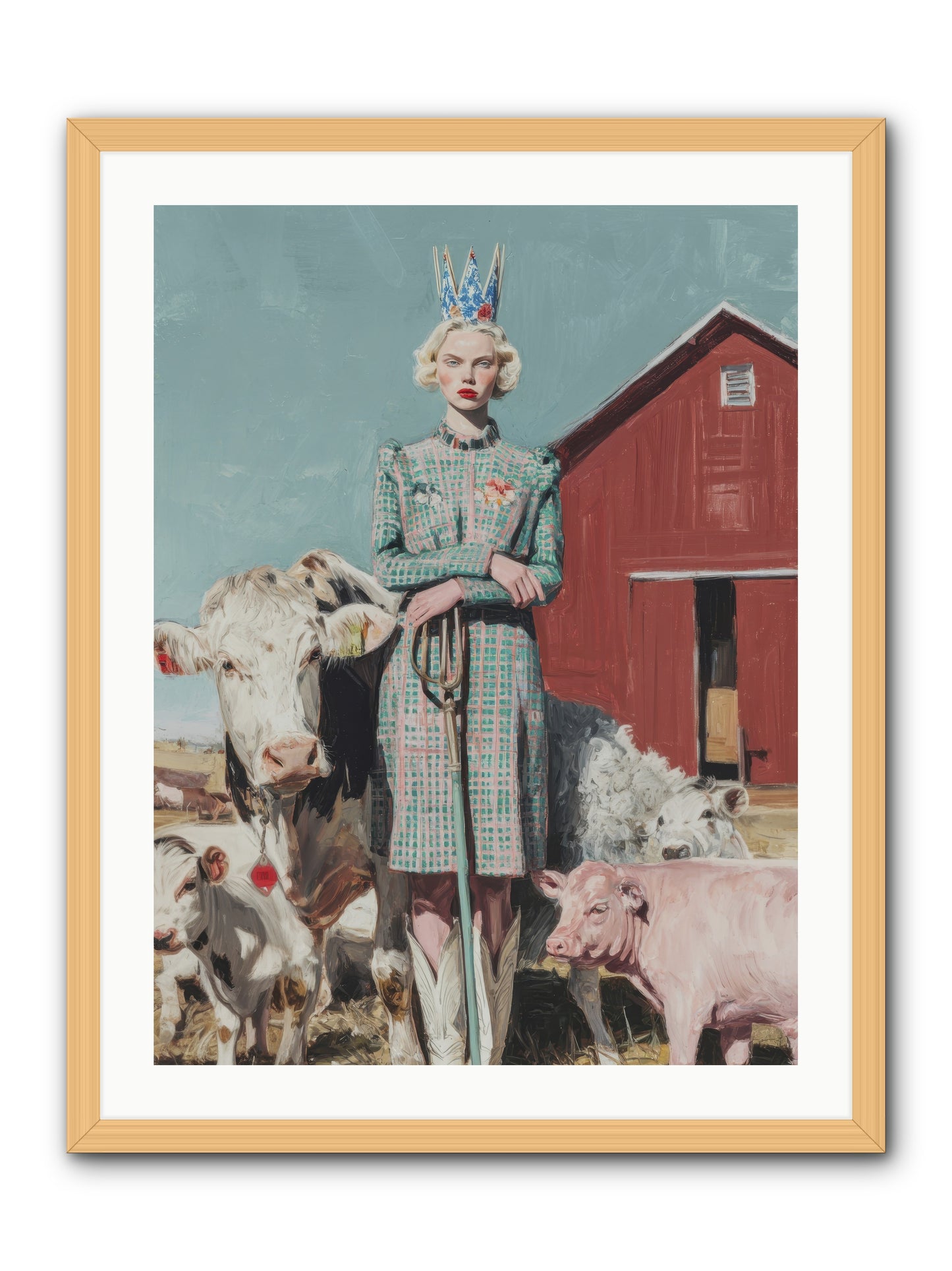 Velvet Ivy & Co.-REZ -- Framed Print - Natural 24x32