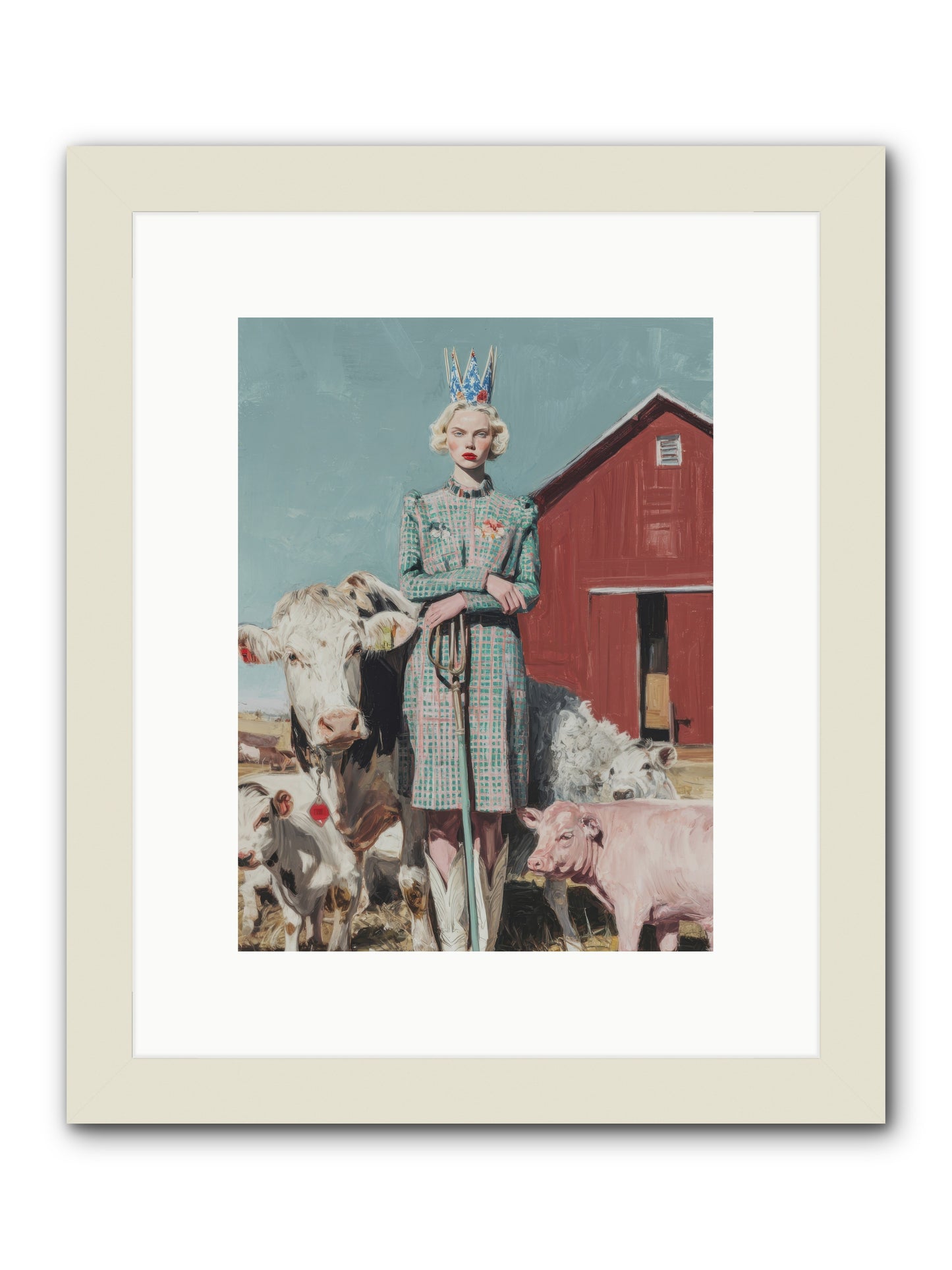 Velvet Ivy & Co.-REZ -- Framed Print - White 9x12