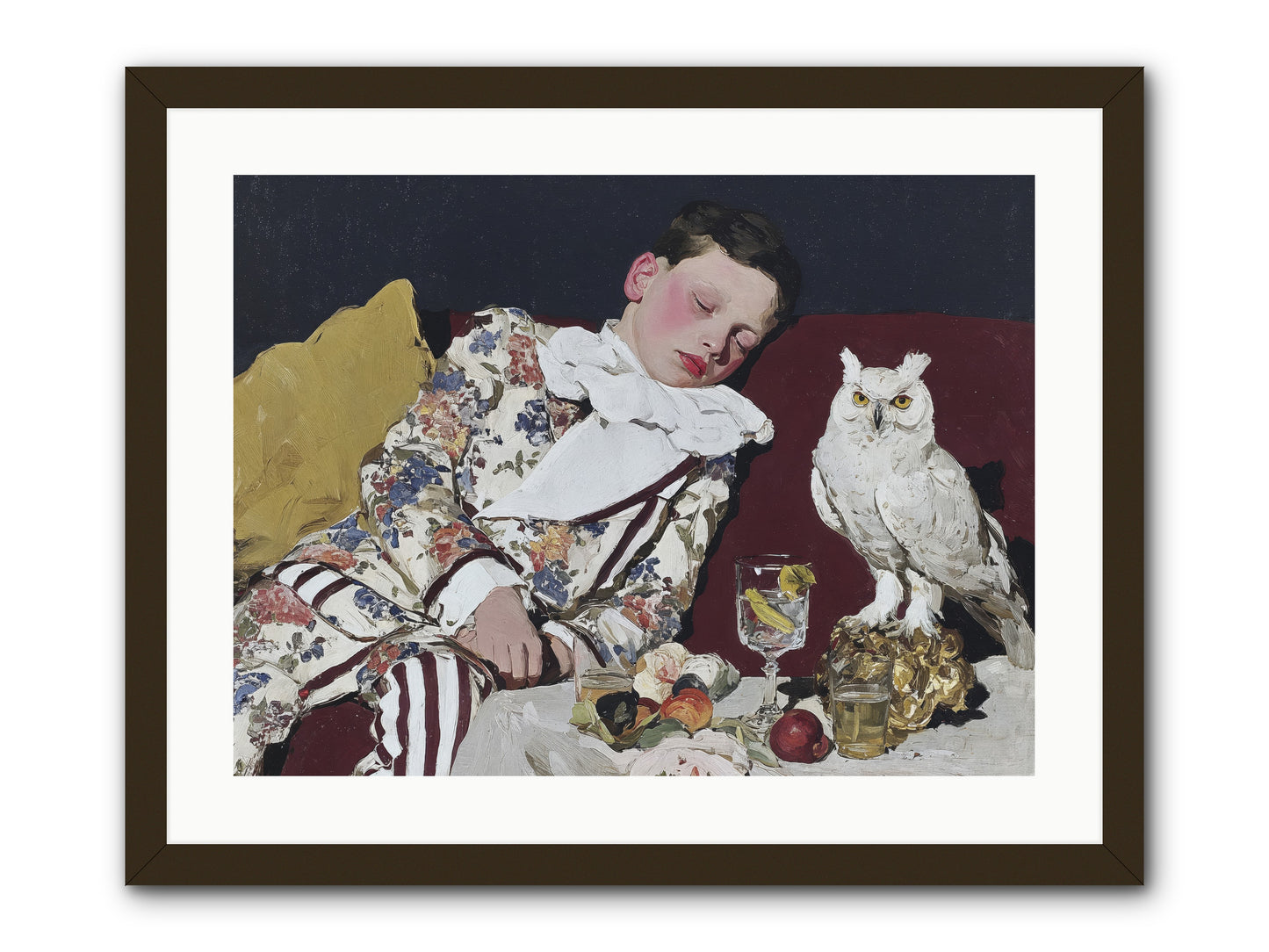 Velvet Knows No Bedtime -- Framed Print - Black 24x18