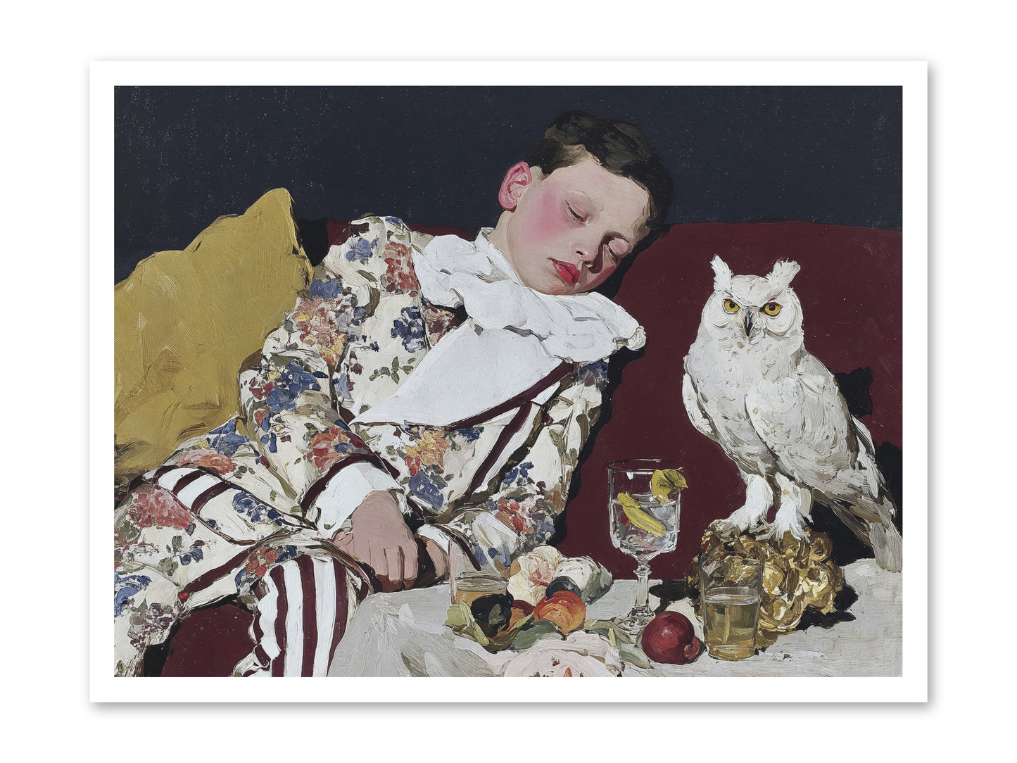 Velvet Knows No Bedtime -- Loose Canvas Print 32x24