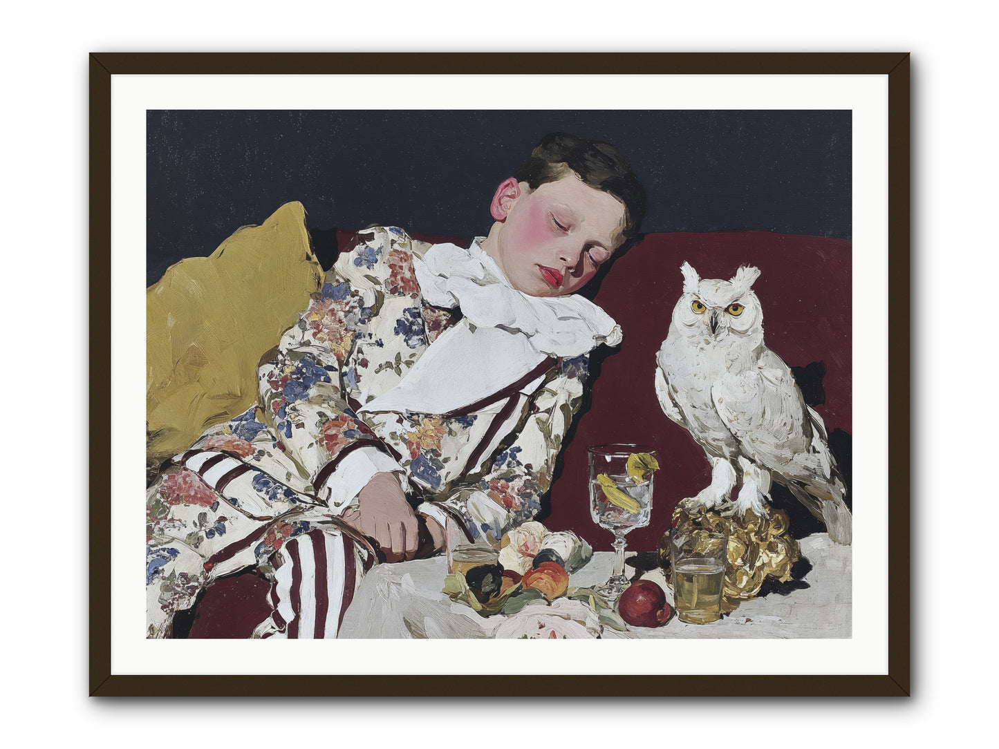 Velvet Knows No Bedtime -- Framed Print - Black 40x30