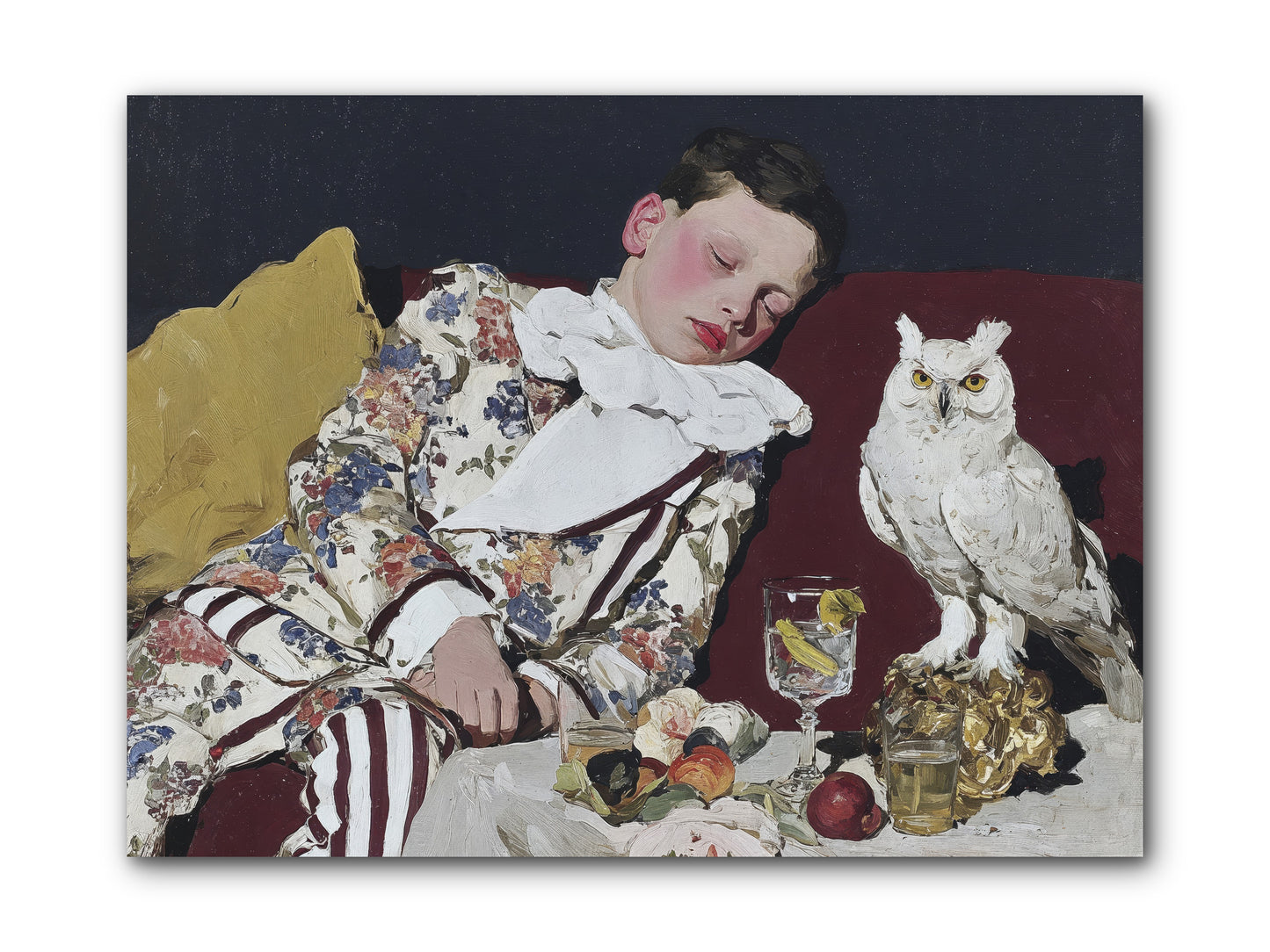 Velvet Knows No Bedtime -- Wrapped Canvas 12x9
