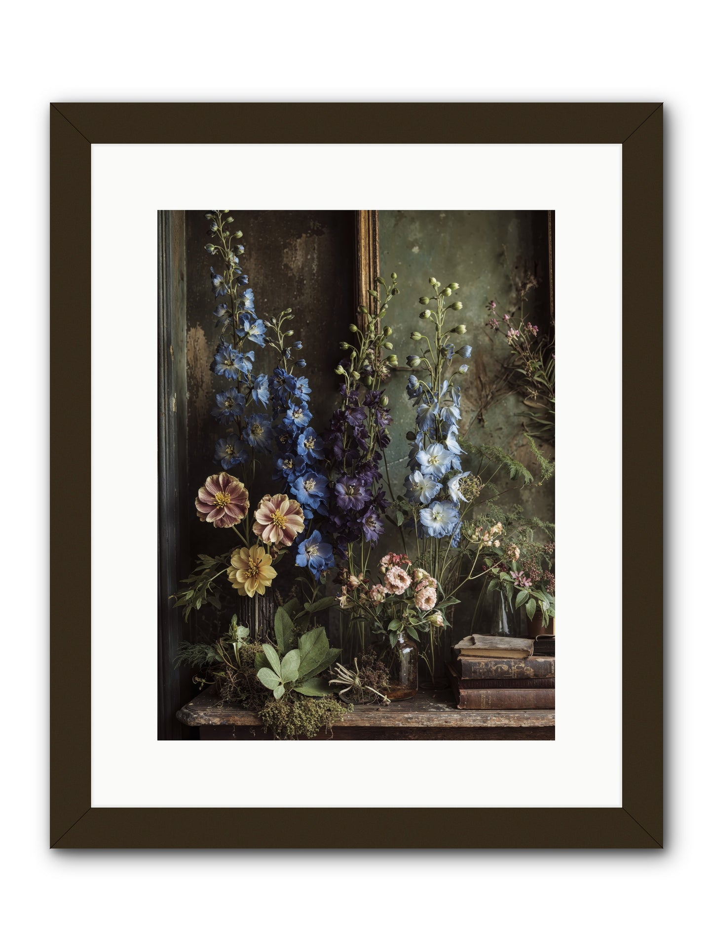 Velvet Lawns And Hidden Doors -- Framed Print - Black 12x16