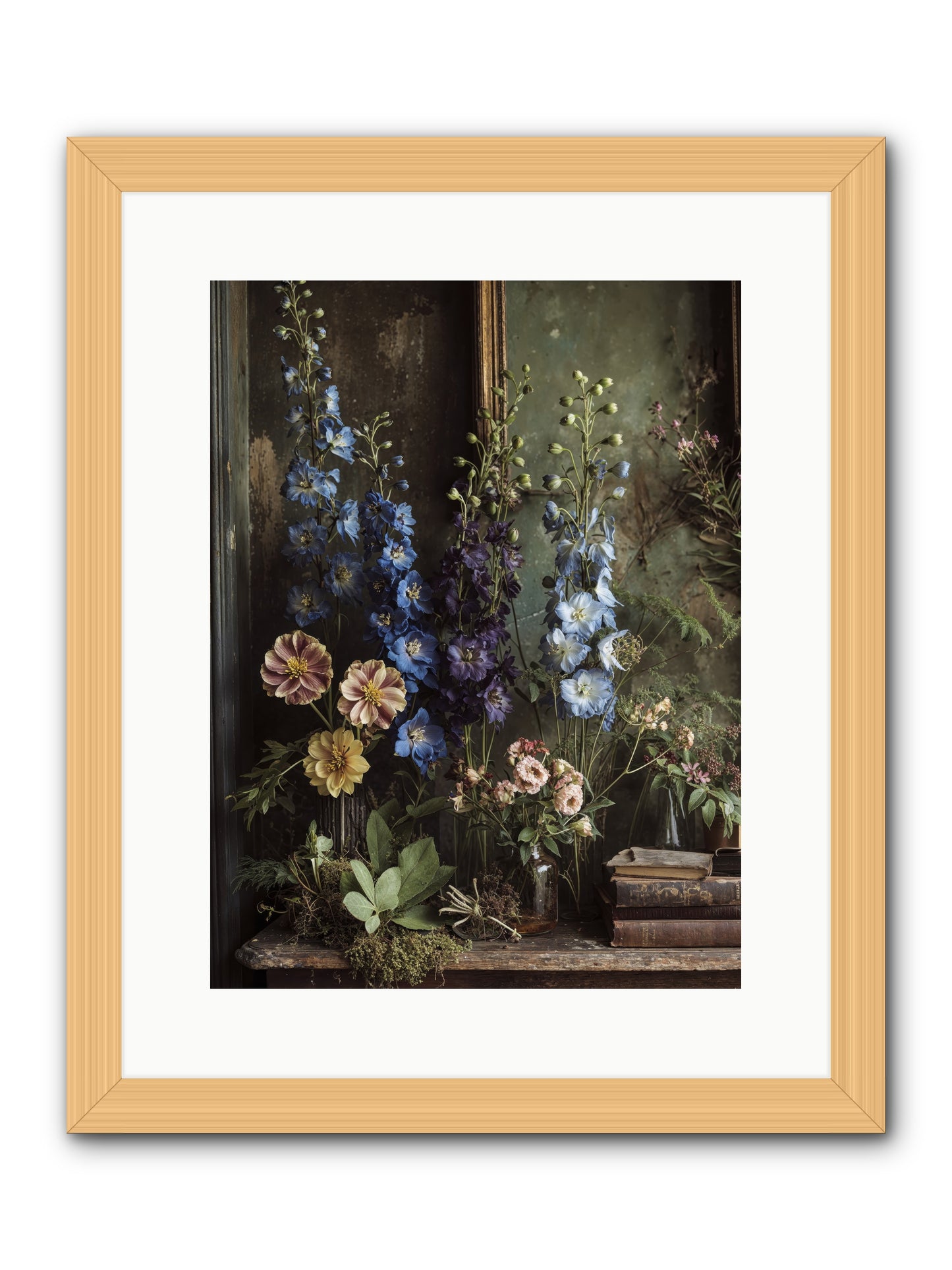 Velvet Lawns And Hidden Doors -- Framed Print - Natural 12x16