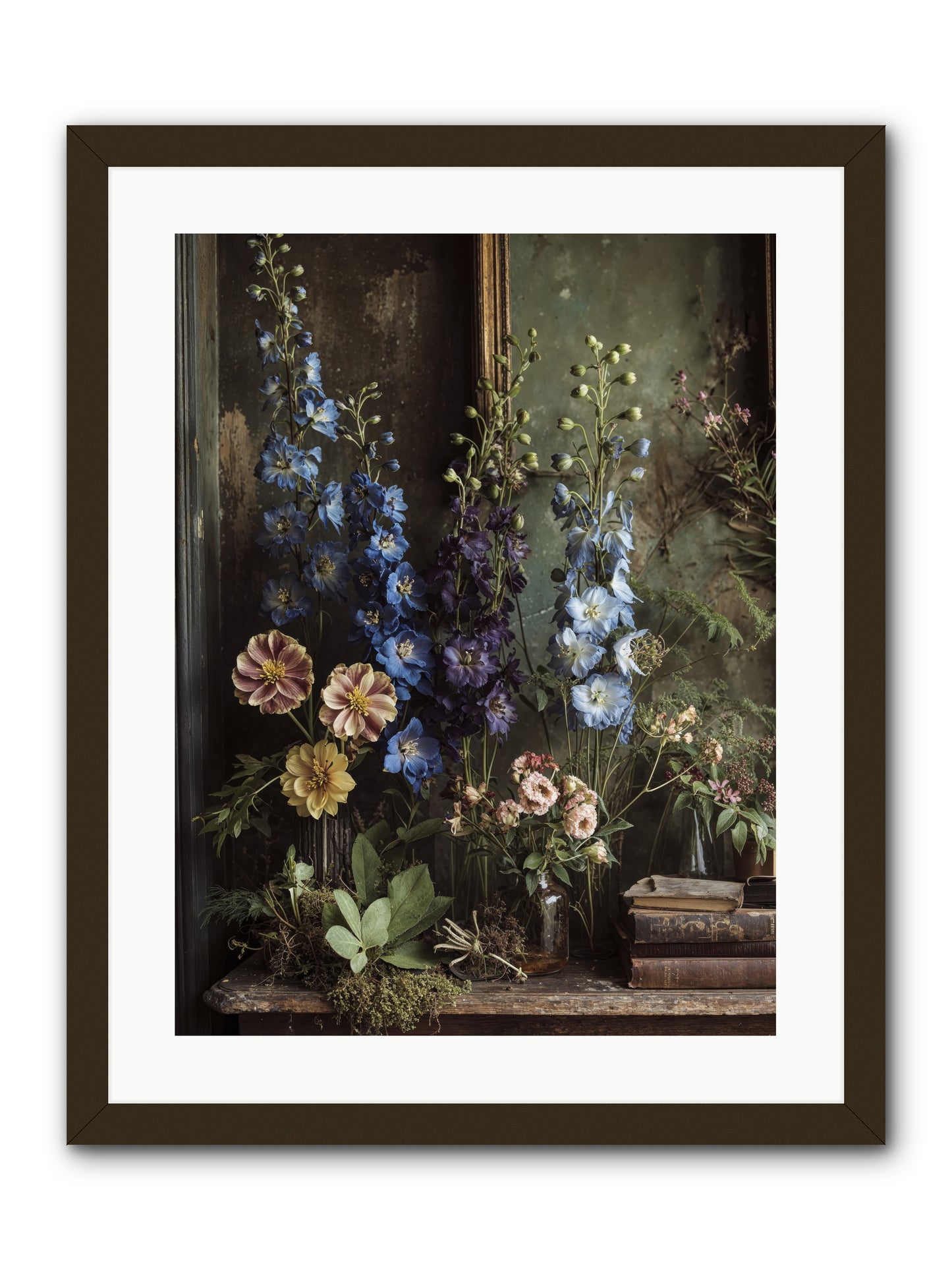 Velvet Lawns And Hidden Doors -- Framed Print - Black 18x24