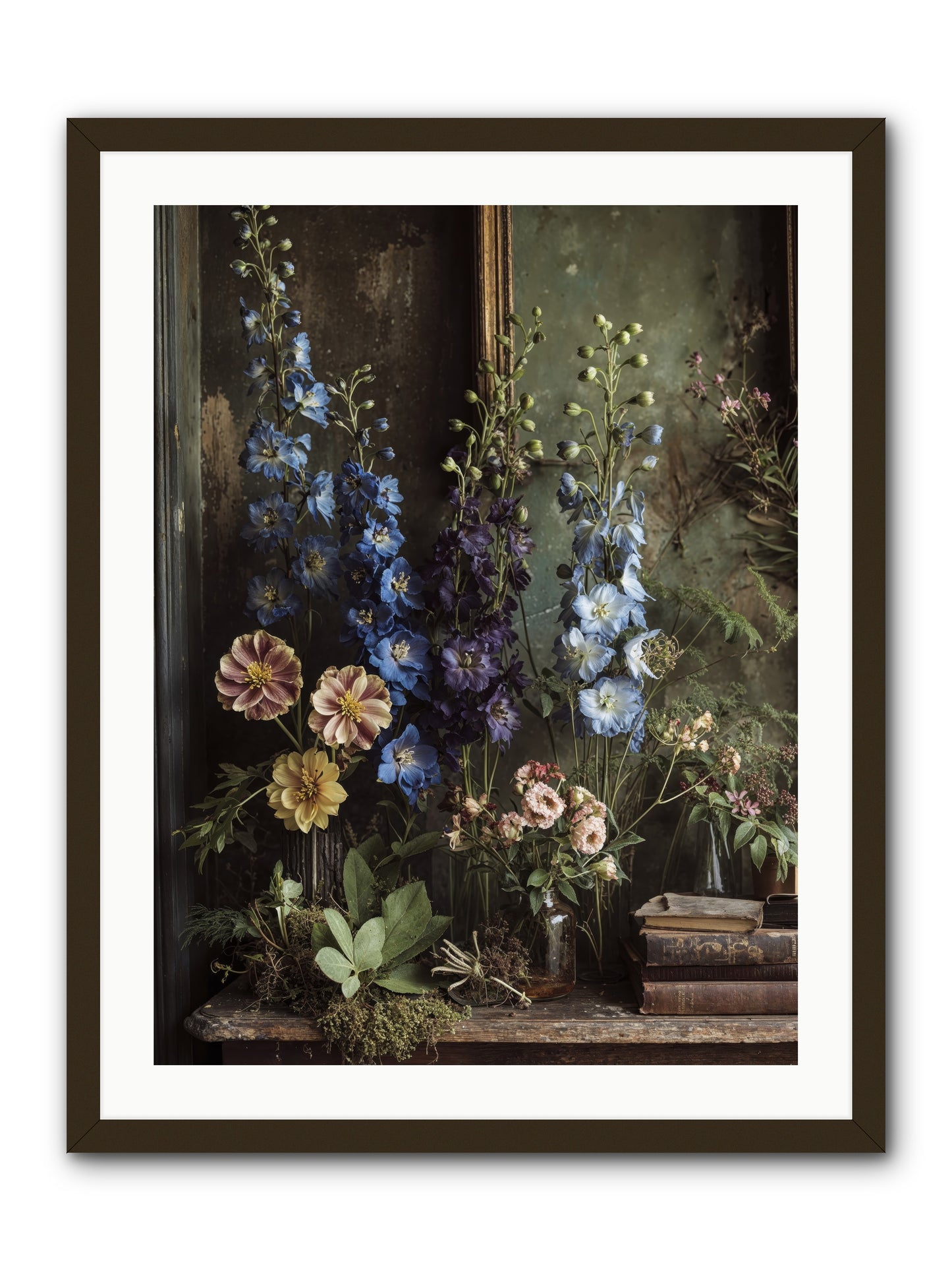 Velvet Lawns And Hidden Doors -- Framed Print - Black 24x32