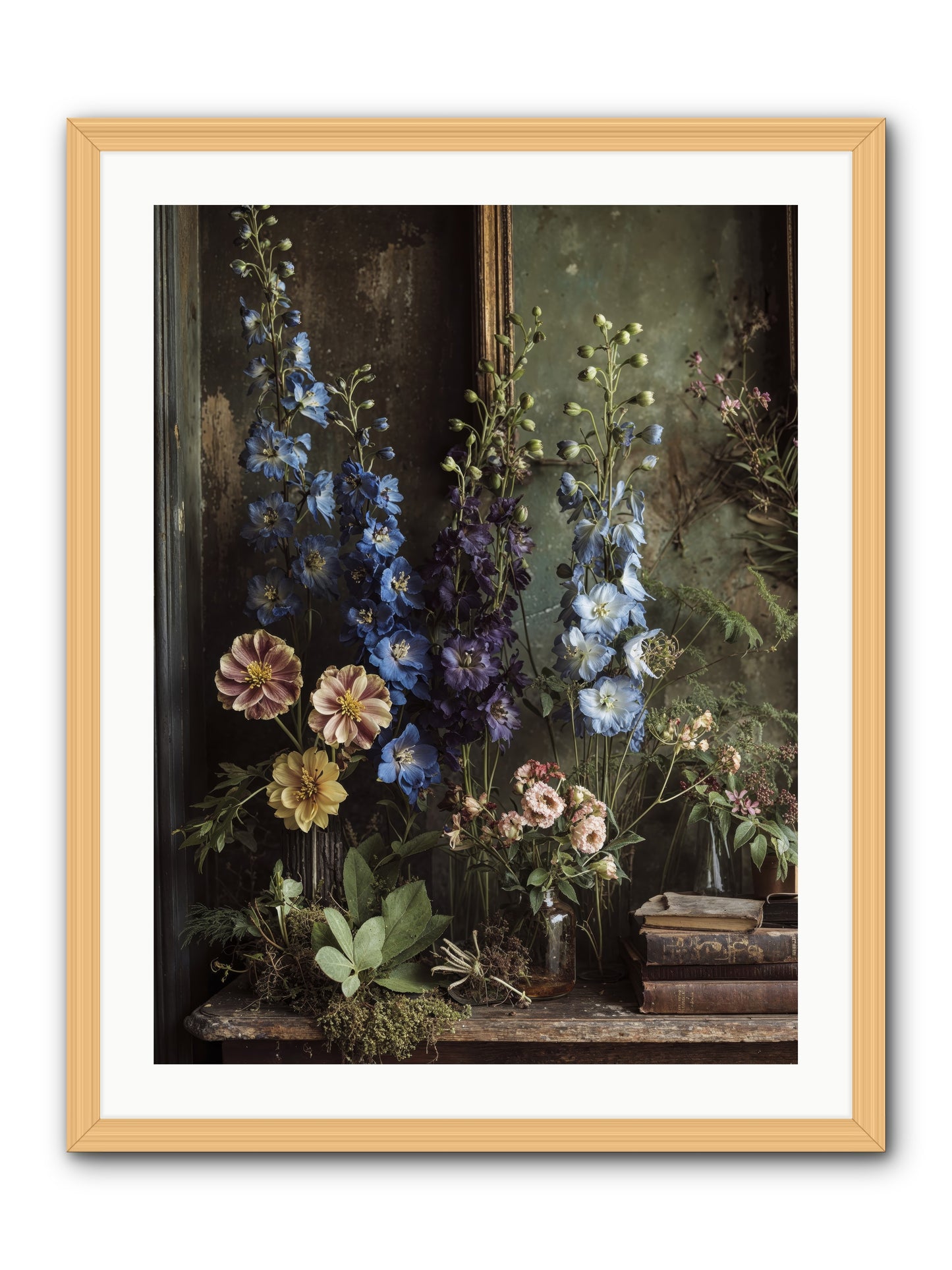 Velvet Lawns And Hidden Doors -- Framed Print - Natural 24x32