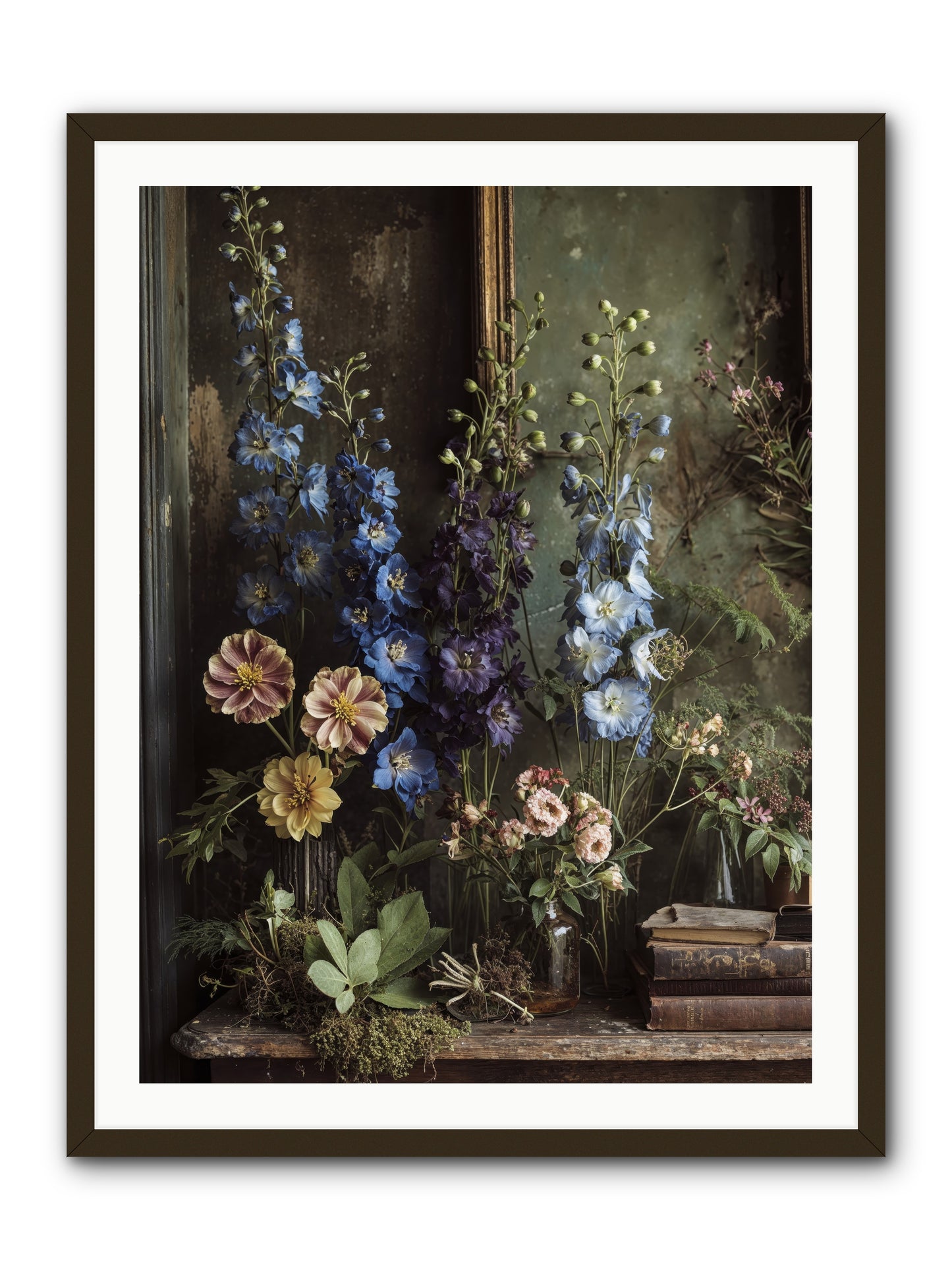 Velvet Lawns And Hidden Doors -- Framed Print - Black 30x40