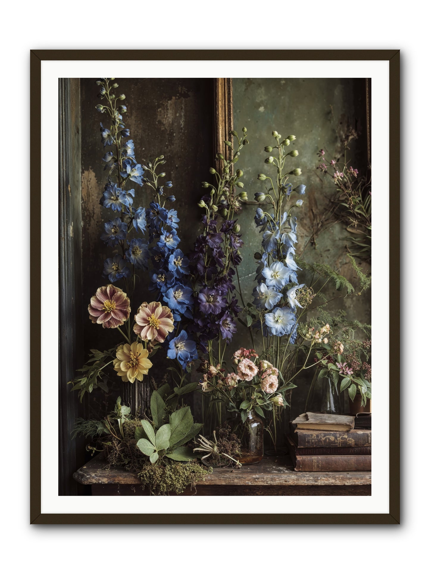 Velvet Lawns And Hidden Doors -- Framed Print - Black 36x48