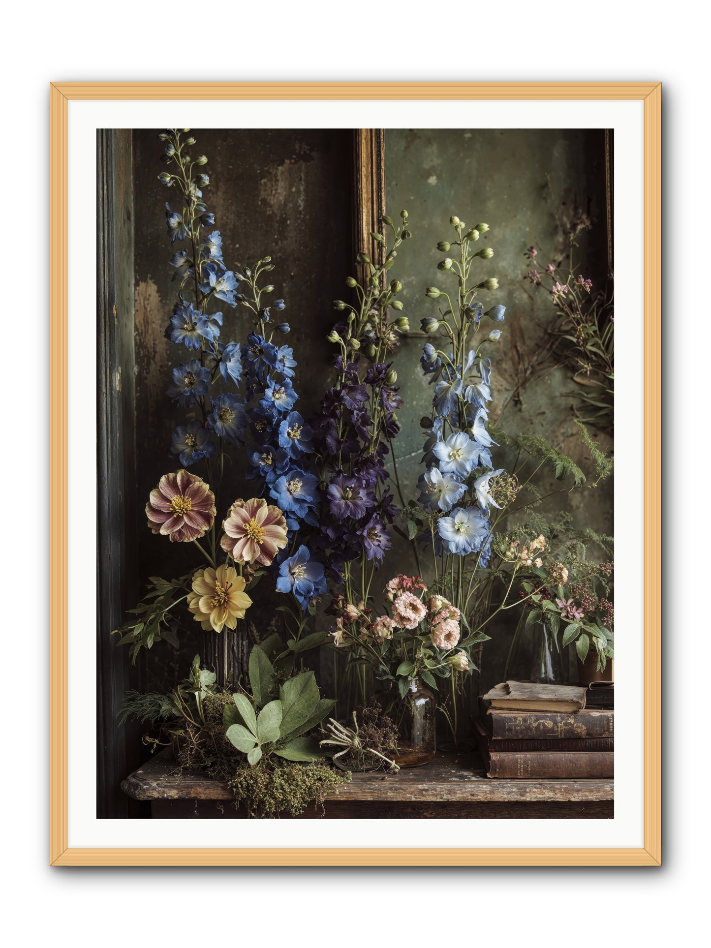 Velvet Lawns And Hidden Doors -- Framed Print - Natural 36x48