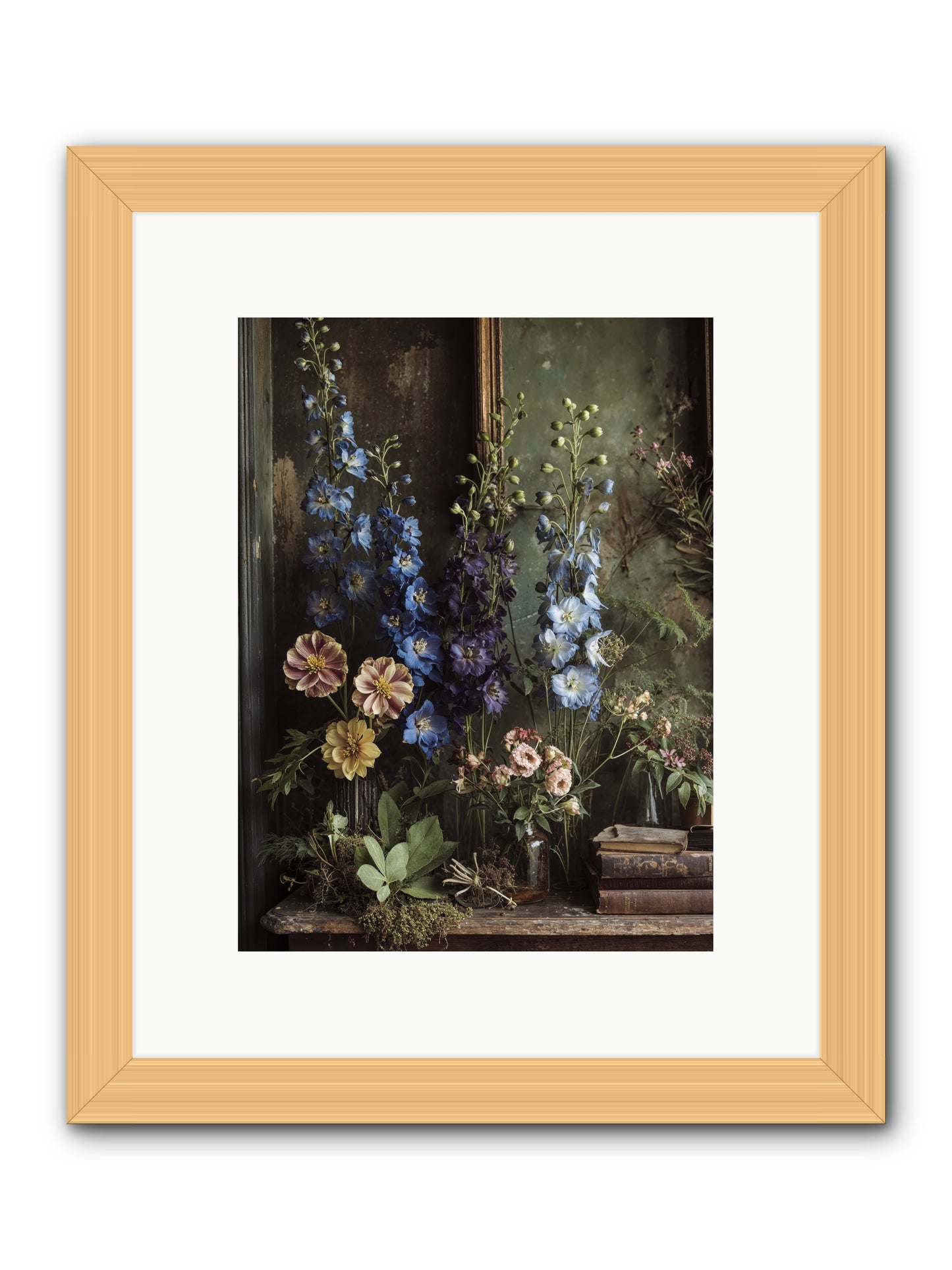 Velvet Lawns And Hidden Doors -- Framed Print - Natural 9x12