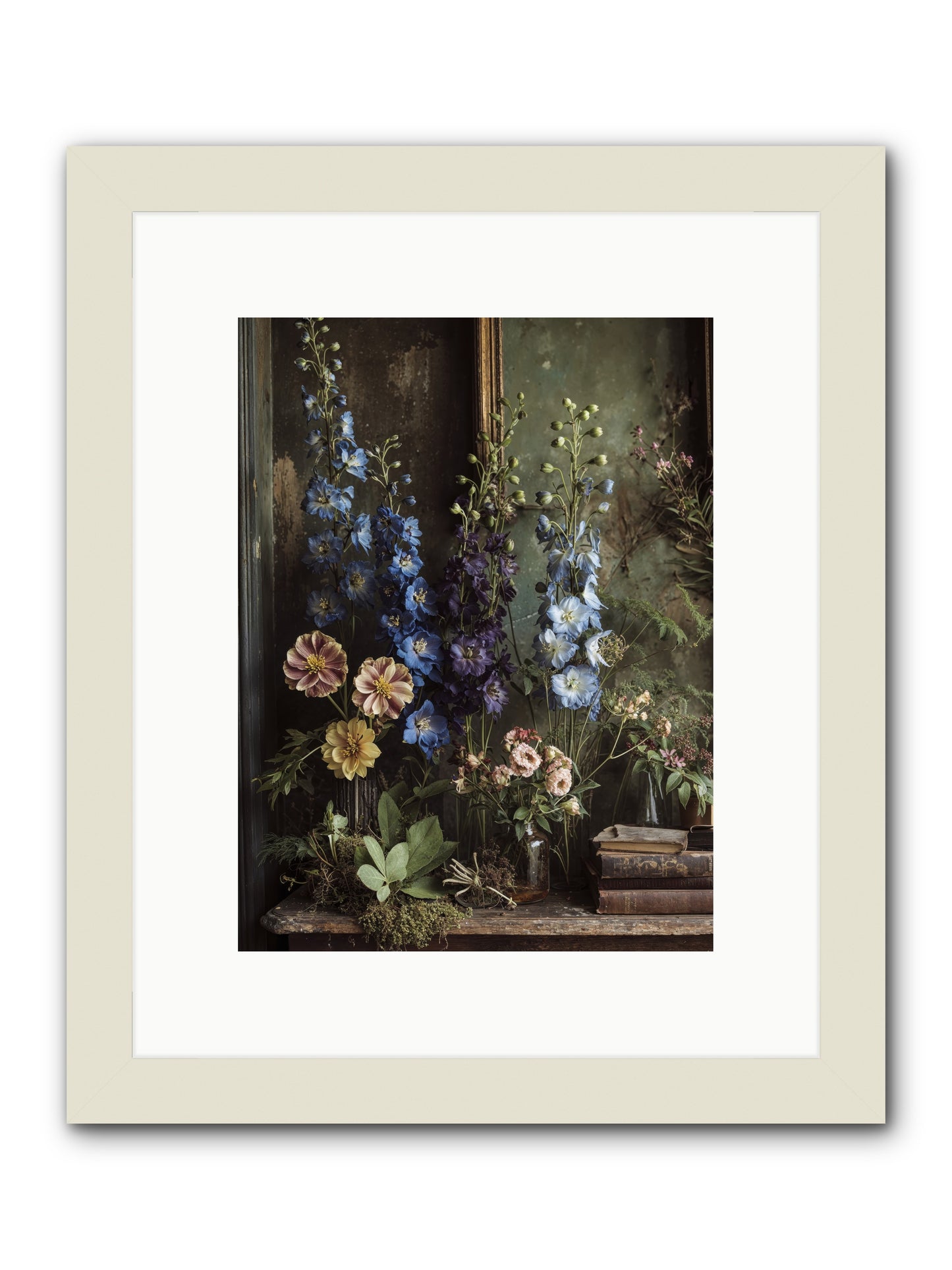Velvet Lawns And Hidden Doors -- Framed Print - White 9x12