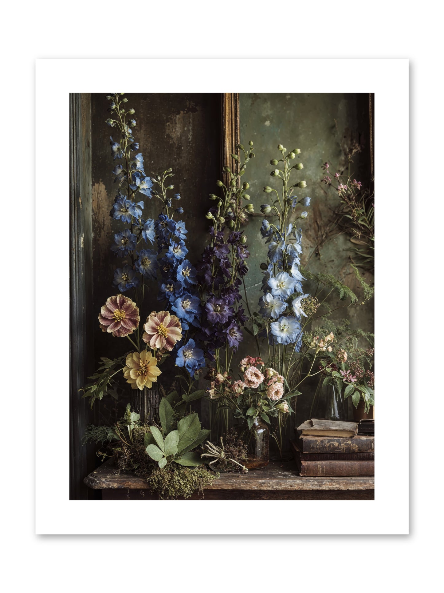 Velvet Lawns And Hidden Doors -- Paper Print 9x12