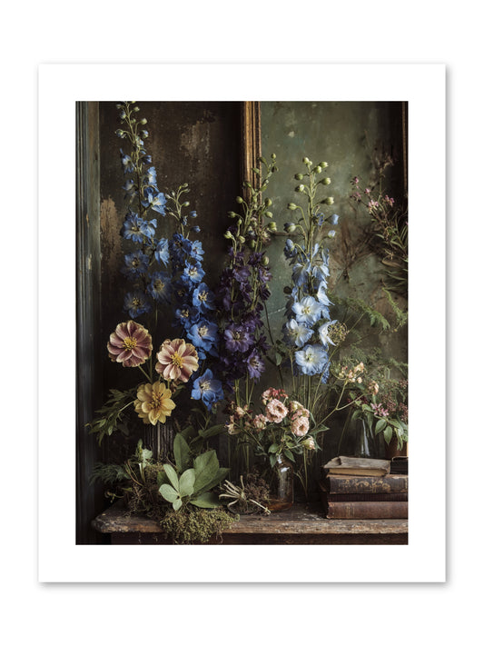 Velvet Lawns And Hidden Doors -- Paper Print 9x12