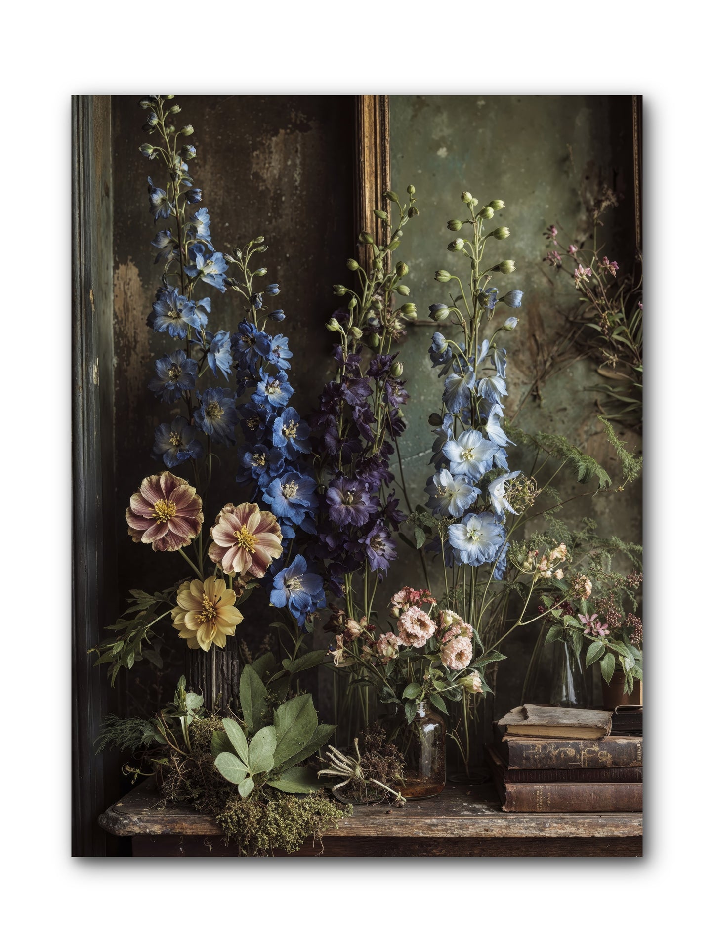Velvet Lawns And Hidden Doors -- Wrapped Canvas 9x12