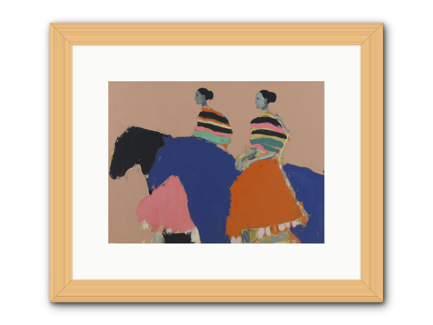 Velvet Rivulet -- Framed Print - Natural 12x9