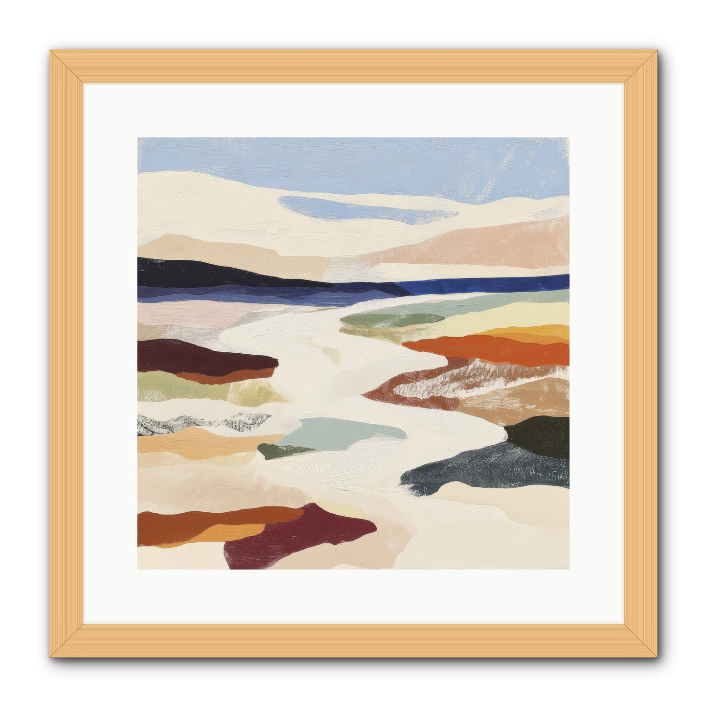Velvet Rook -- Framed Print - Natural 16x16