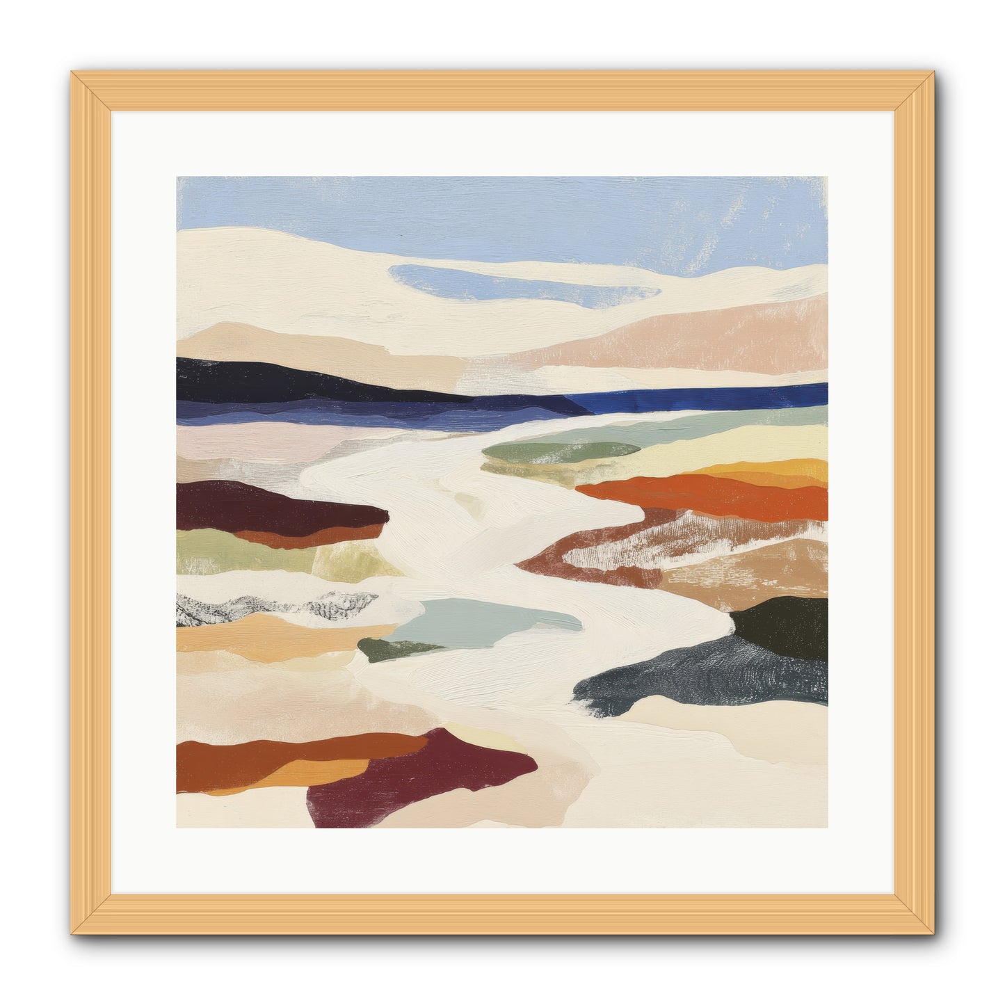 Velvet Rook -- Framed Print - Natural 20x20