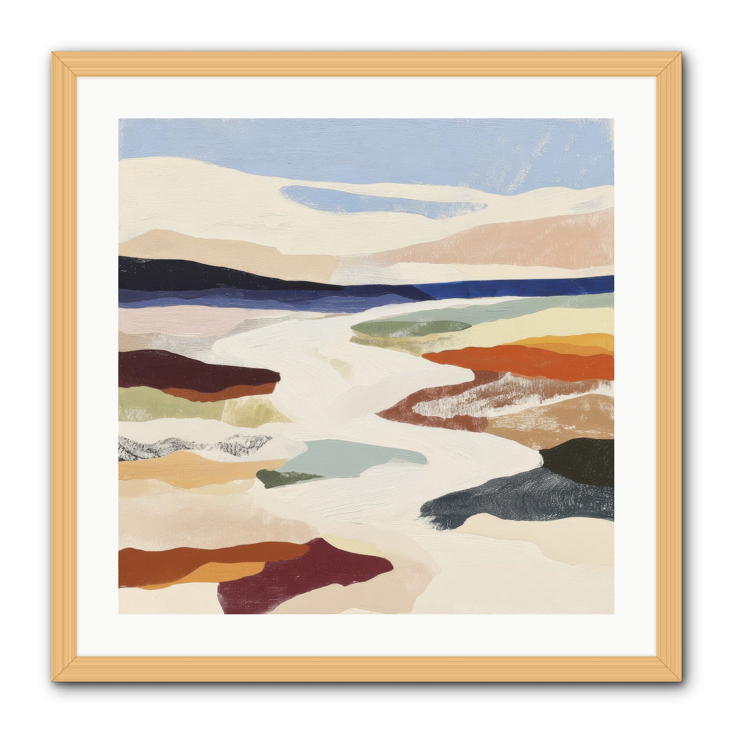 Velvet Rook -- Framed Print - Natural 24x24