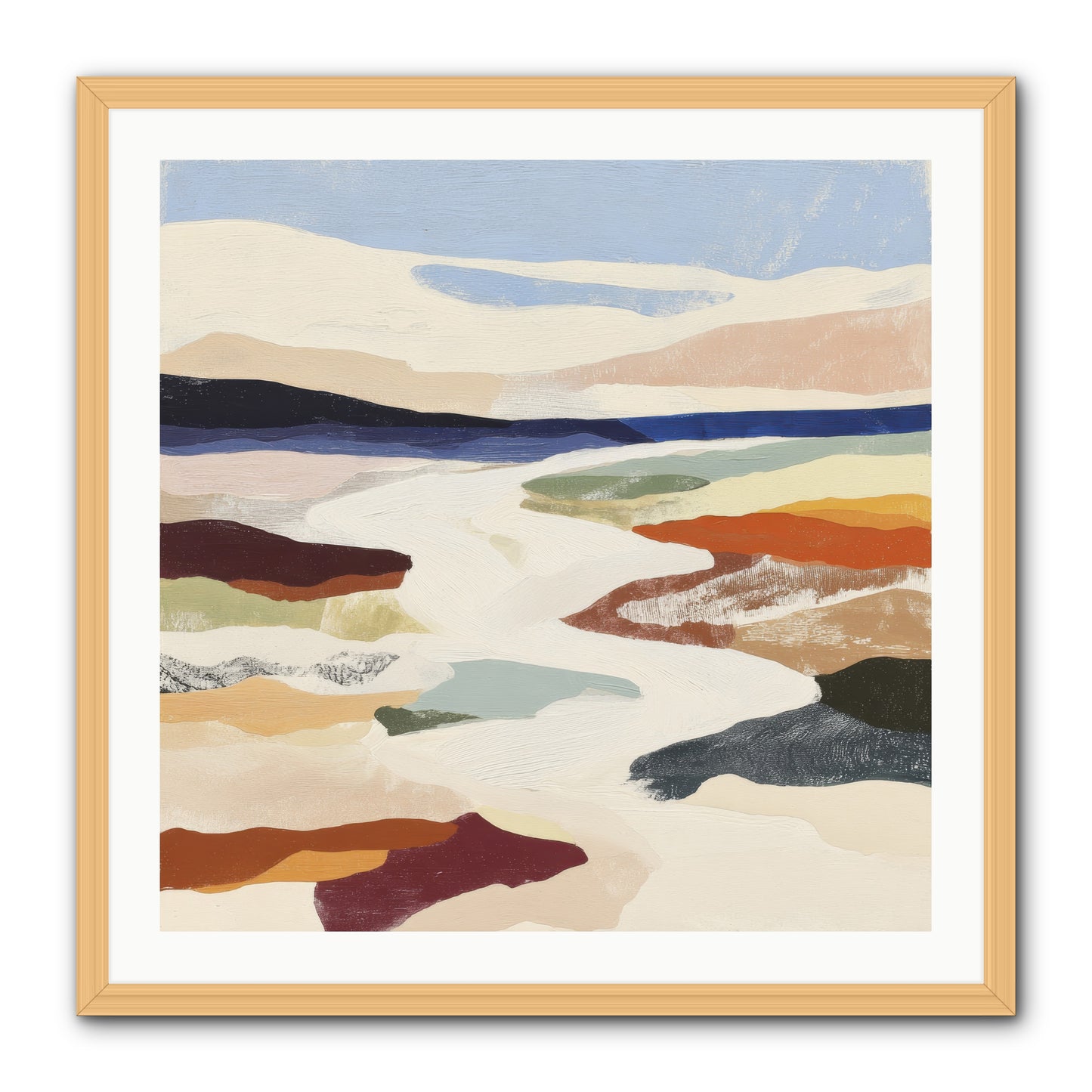 Velvet Rook -- Framed Print - Natural 30x30