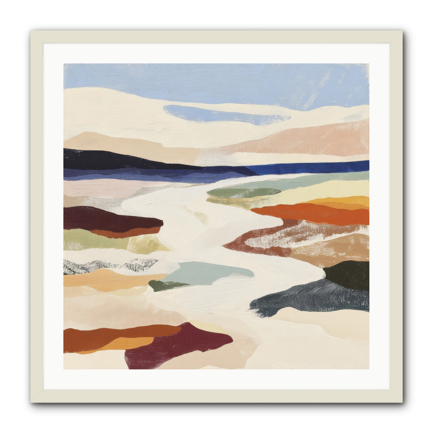 Velvet Rook -- Framed Print - White 30x30