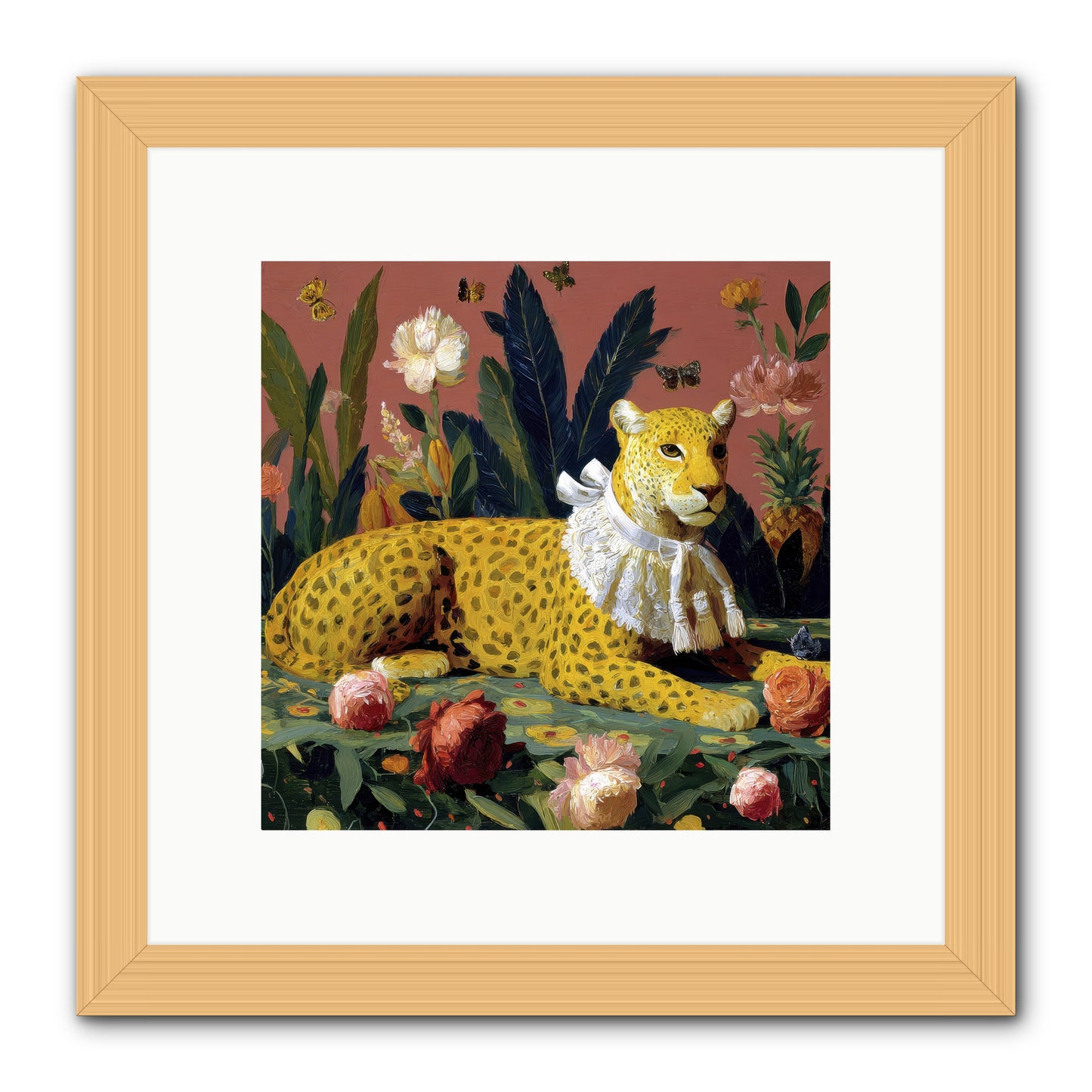Velvet Shadows  -- Framed Print - Natural 10x10