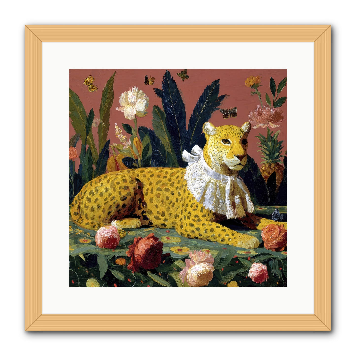 Velvet Shadows  -- Framed Print - Natural 16x16