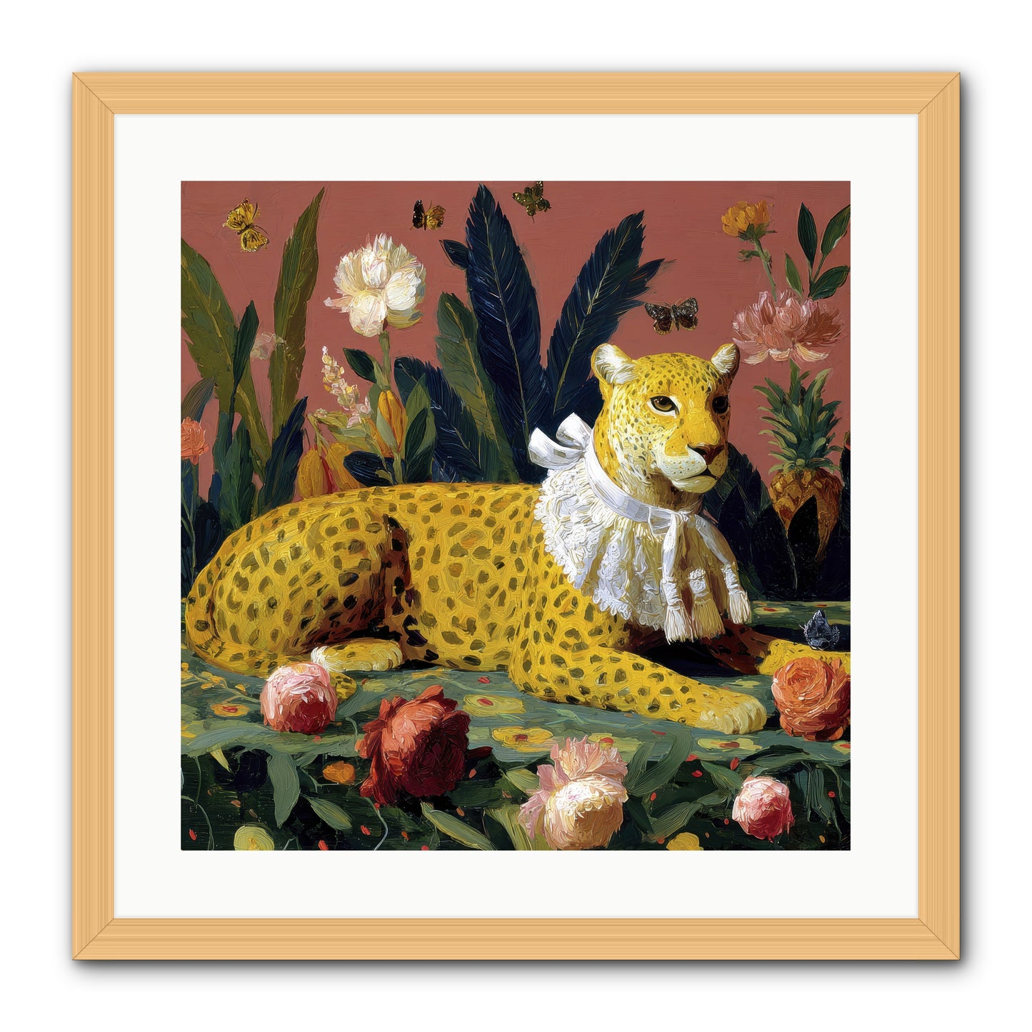 Velvet Shadows  -- Framed Print - Natural 20x20