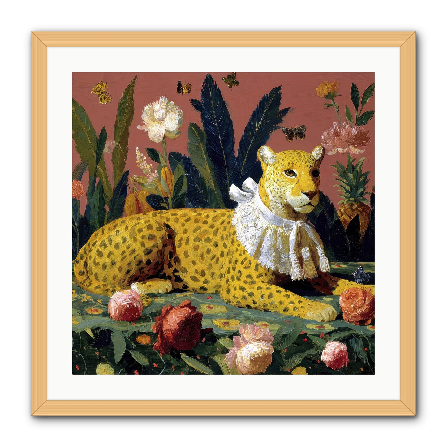 Velvet Shadows  -- Framed Print - Natural 24x24