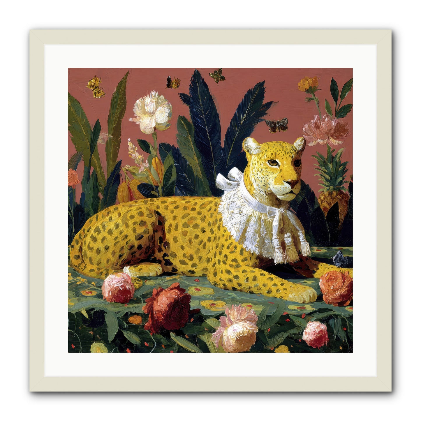 Velvet Shadows  -- Framed Print - White 24x24