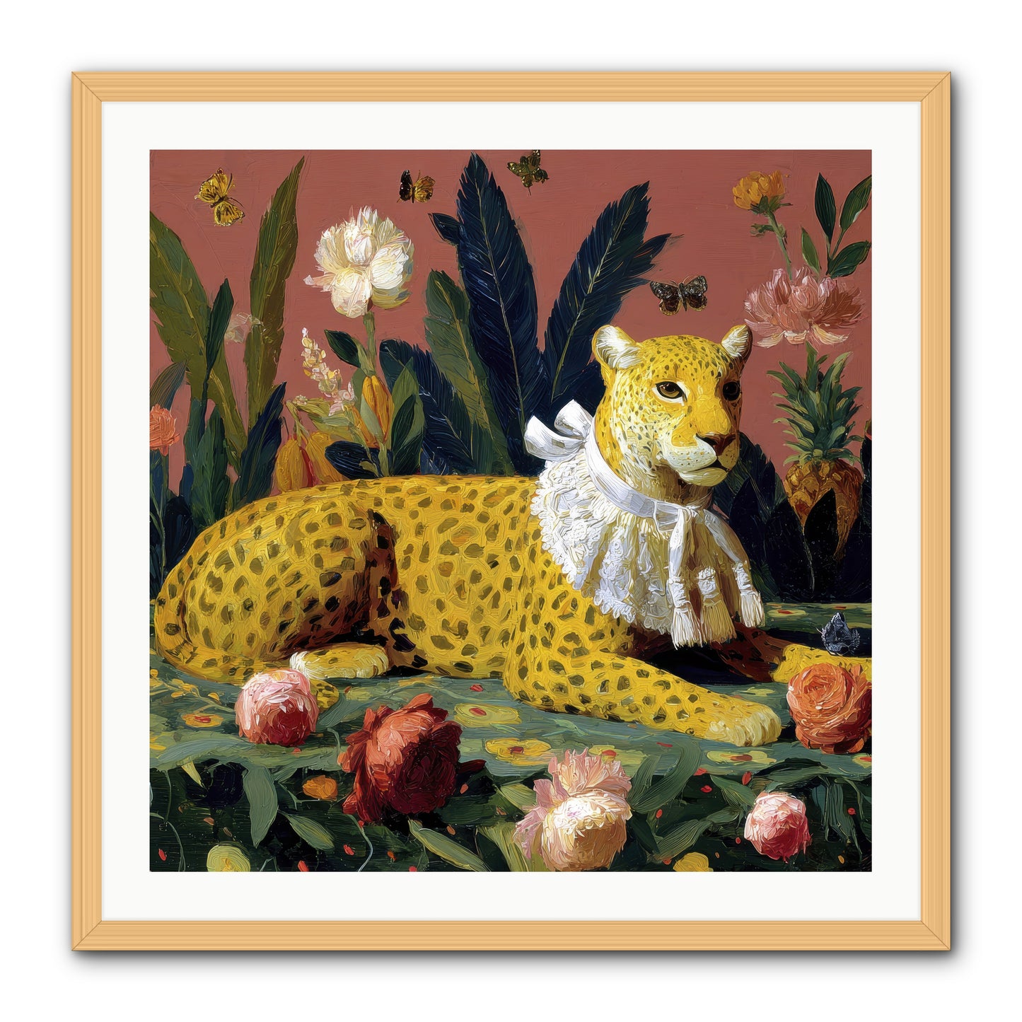 Velvet Shadows  -- Framed Print - Natural 30x30