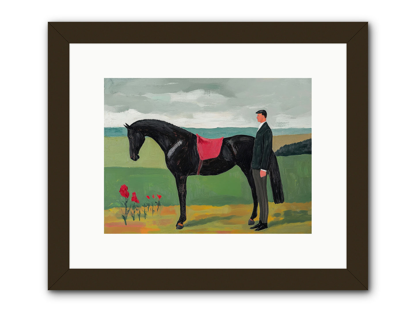 Velvet Storm -- Framed Print - Black 12x9