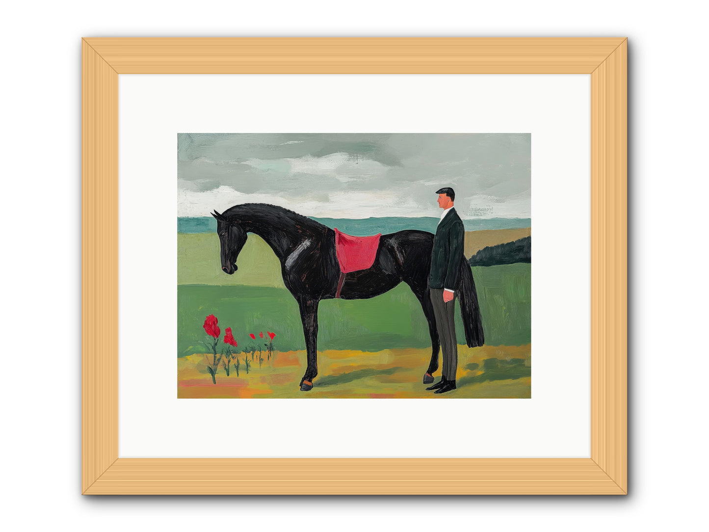 Velvet Storm -- Framed Print - Natural 12x9