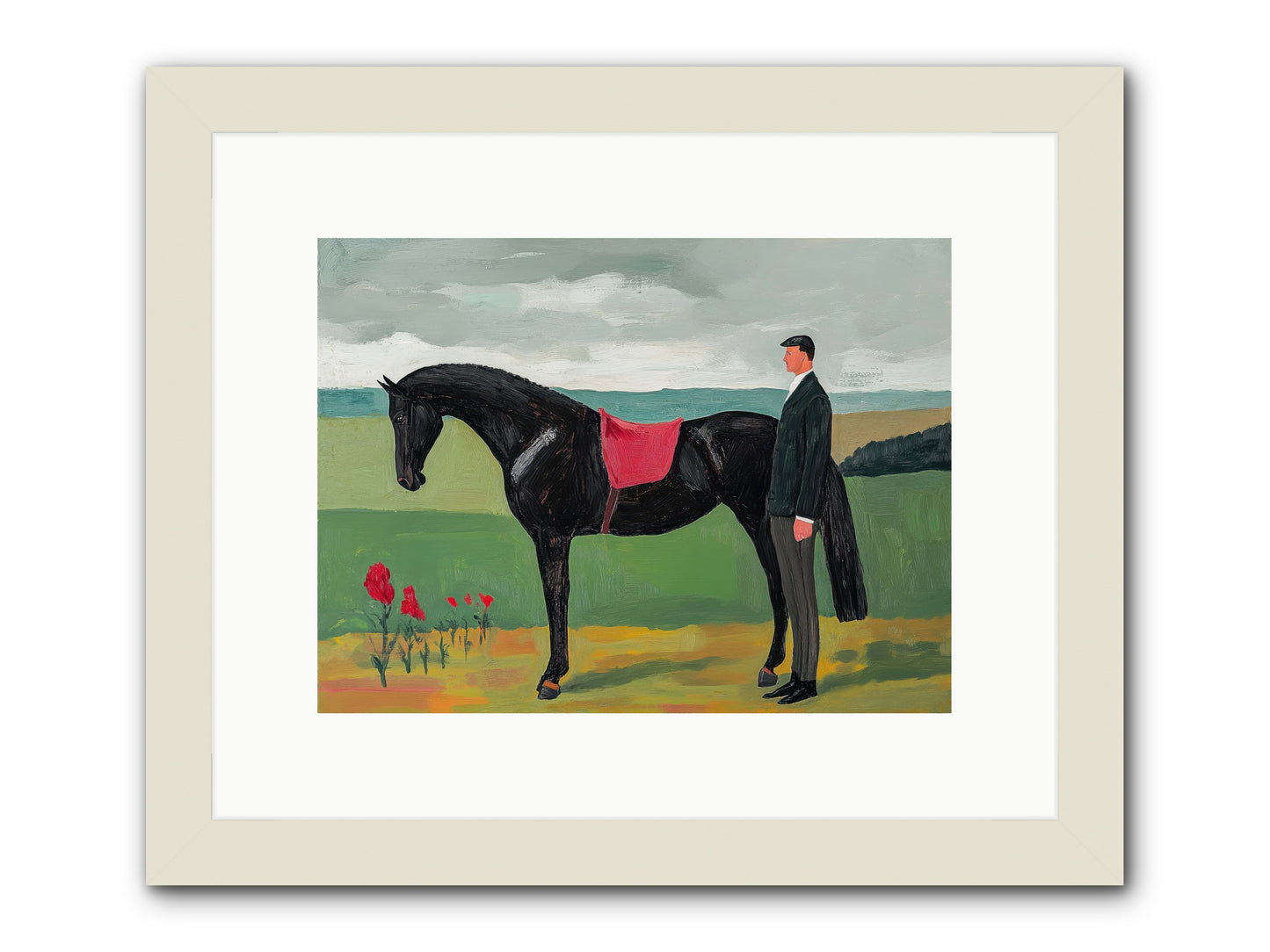Velvet Storm -- Framed Print - White 12x9
