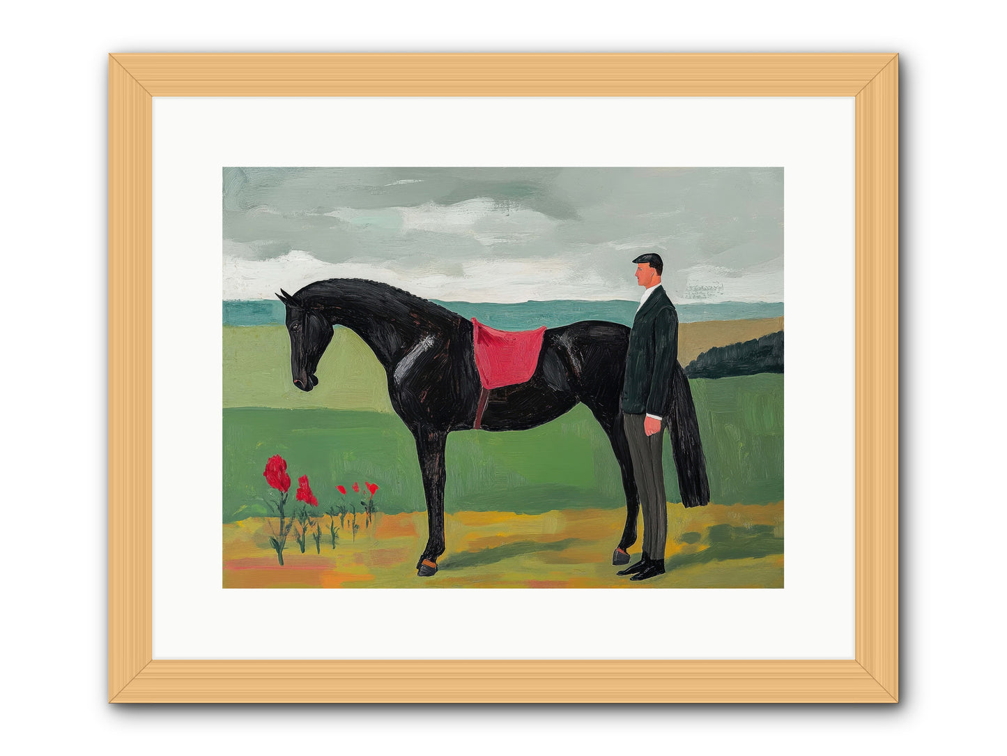 Velvet Storm -- Framed Print - Natural 16x12