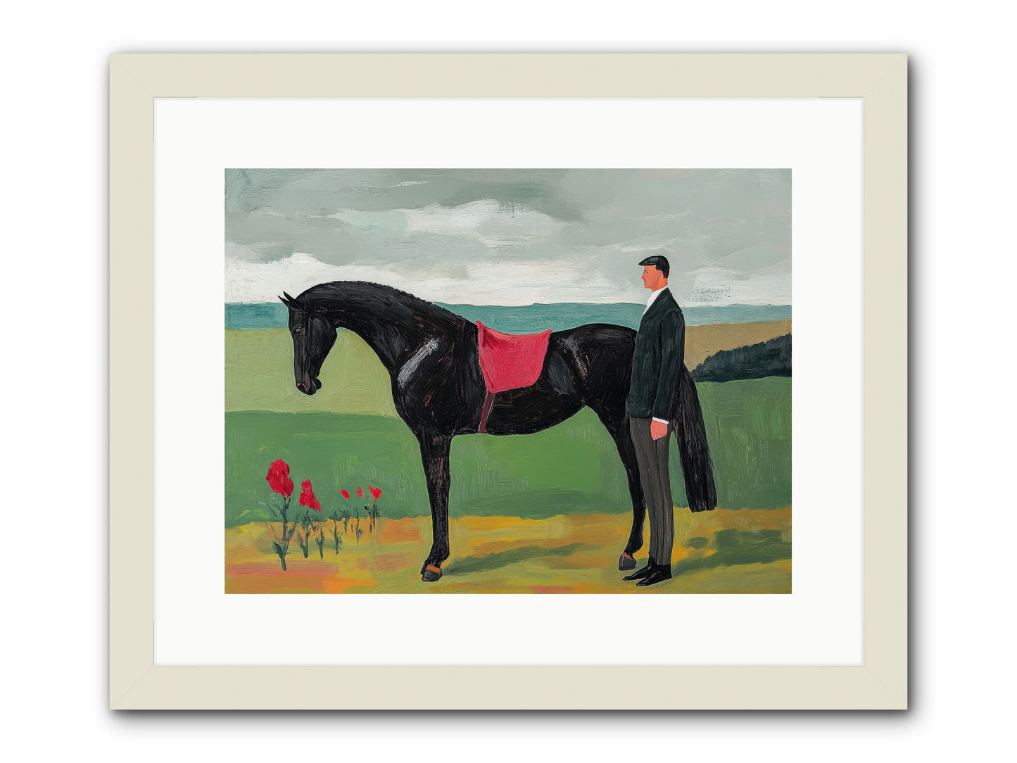 Velvet Storm -- Framed Print - White 16x12