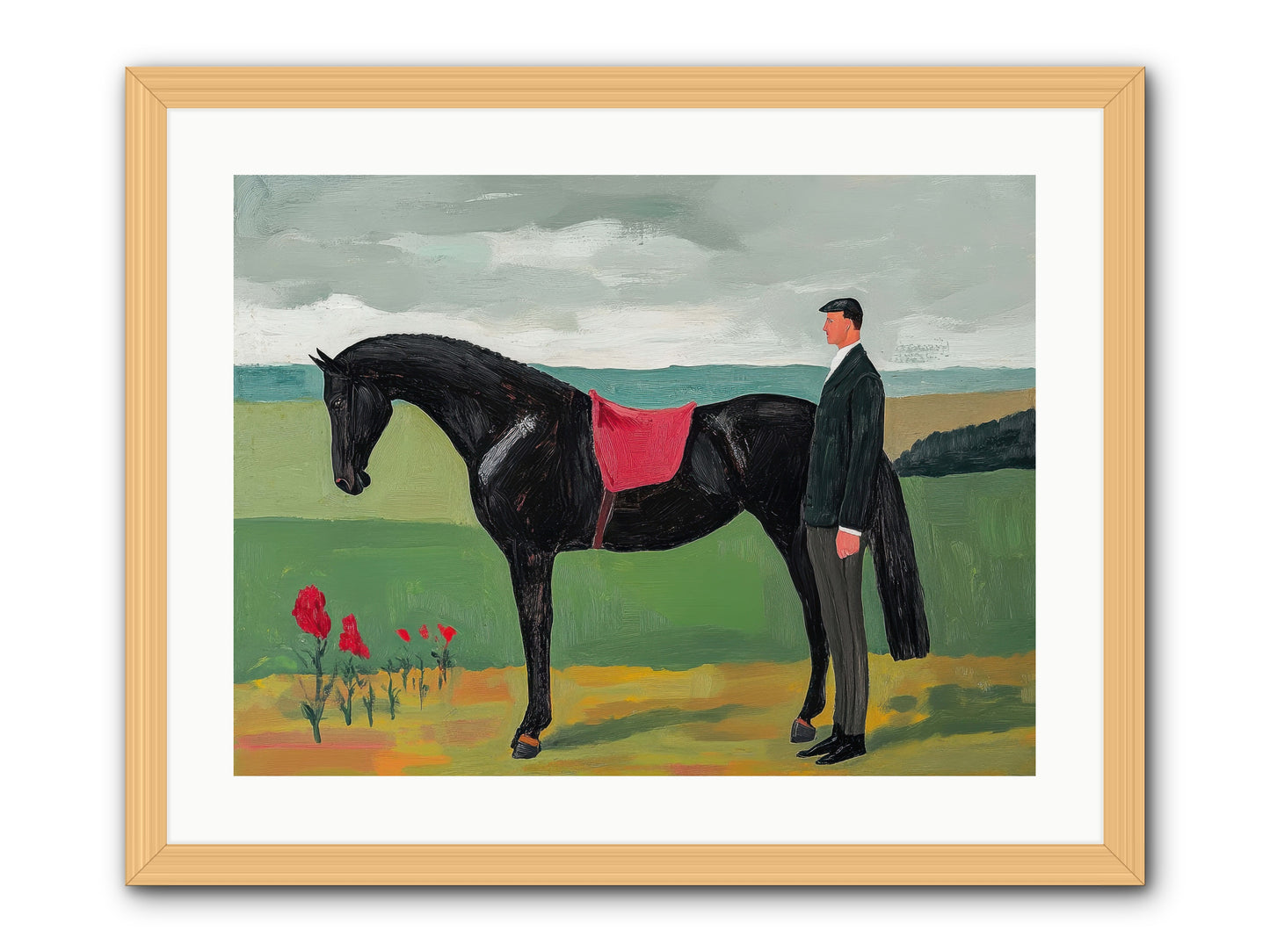 Velvet Storm -- Framed Print - Natural 24x18