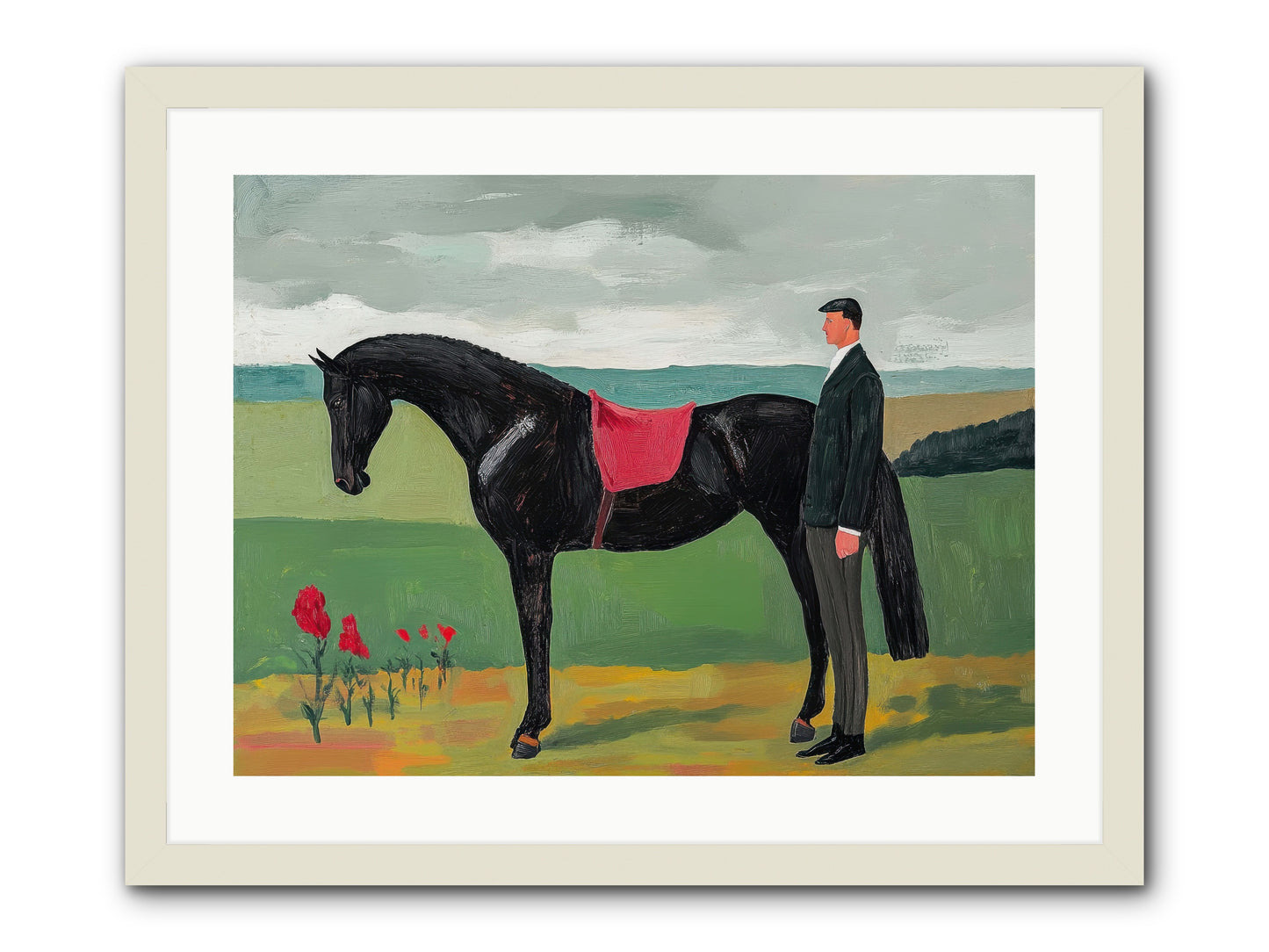 Velvet Storm -- Framed Print - White 24x18
