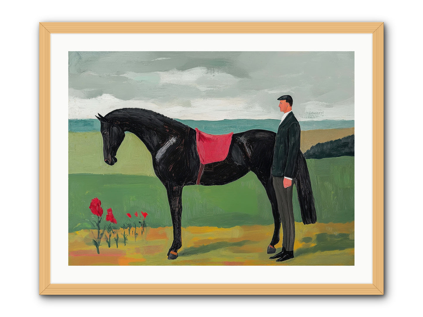 Velvet Storm -- Framed Print - Natural 32x24