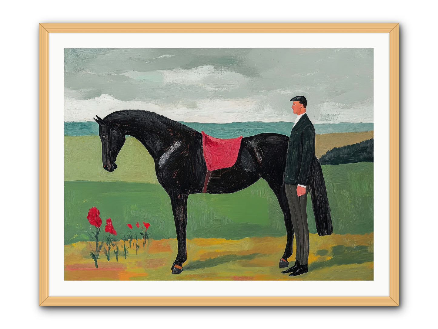 Velvet Storm -- Framed Print - Natural 40x30