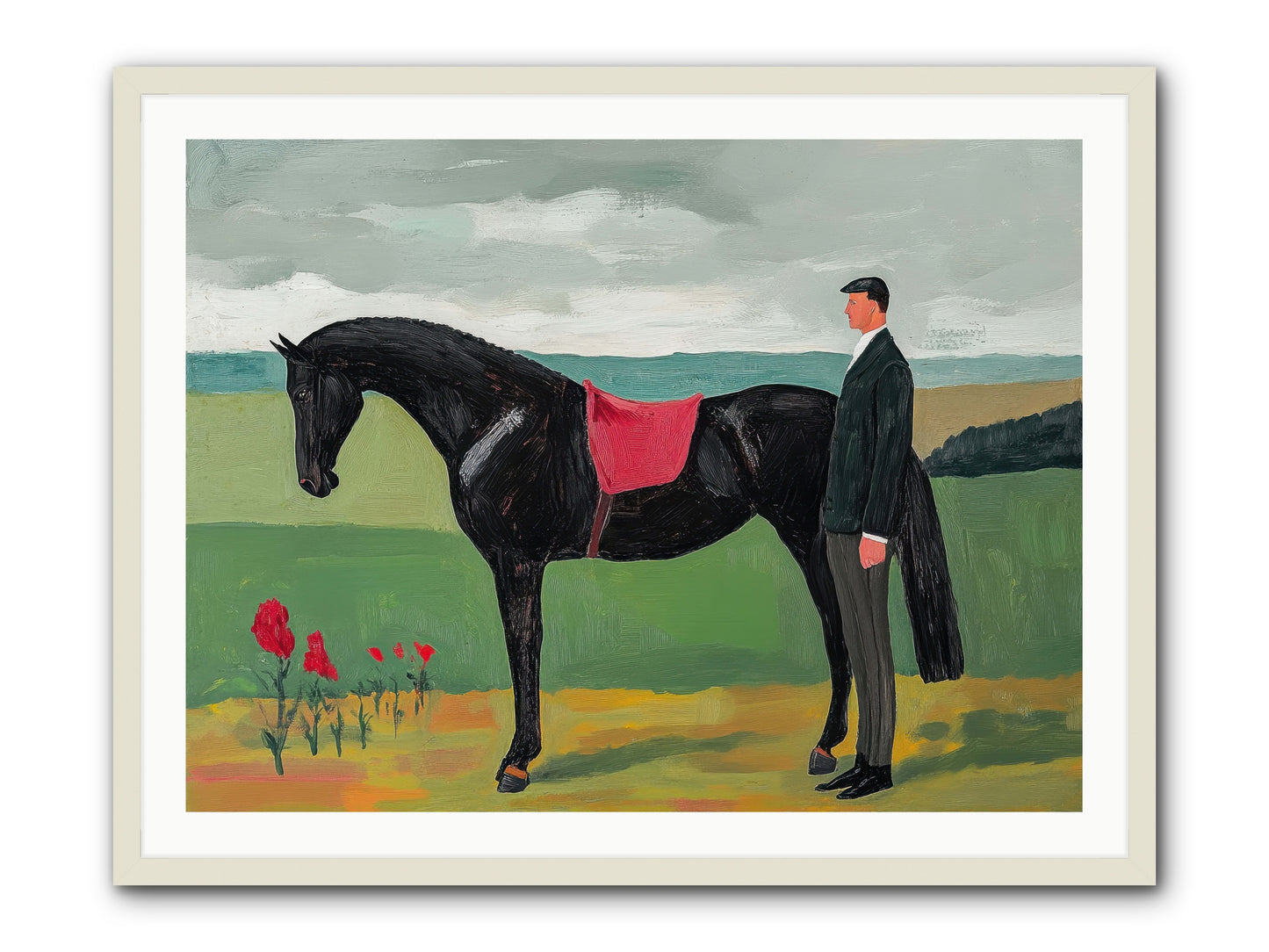 Velvet Storm -- Framed Print - White 40x30