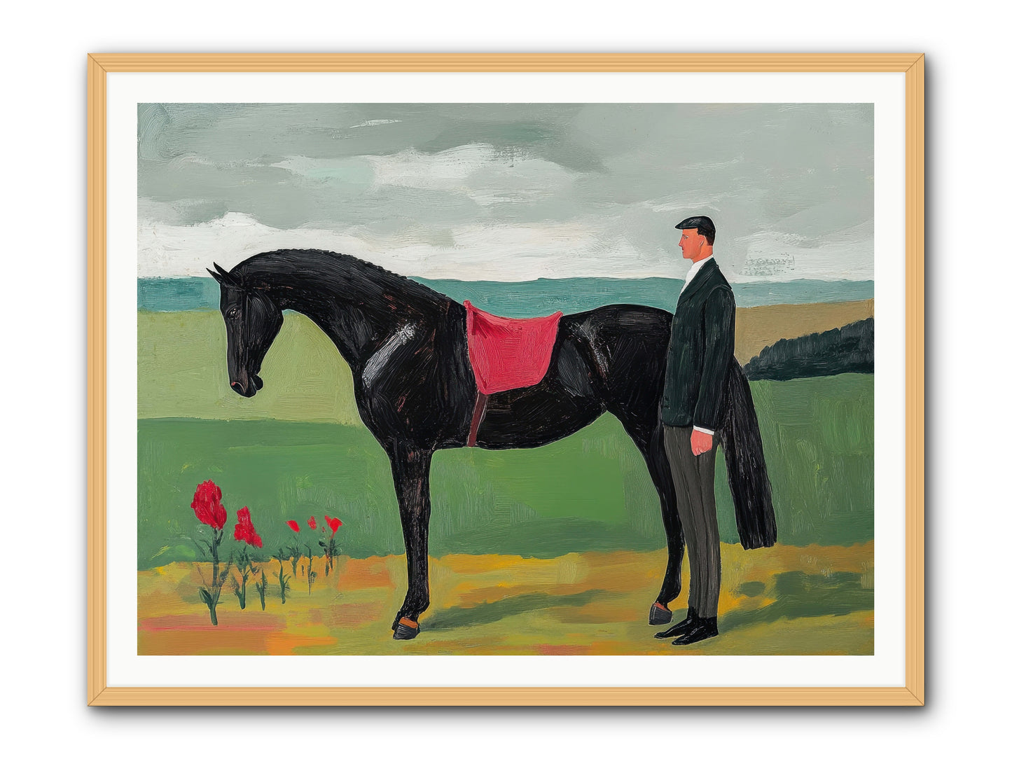 Velvet Storm -- Framed Print - Natural 48x36