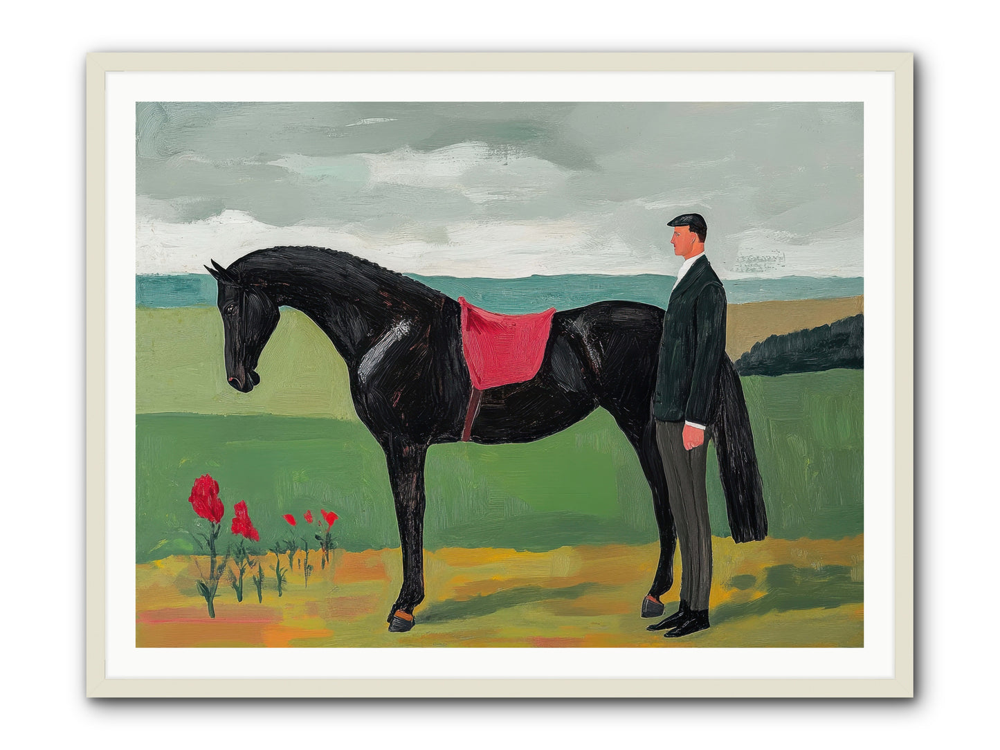 Velvet Storm -- Framed Print - White 48x36