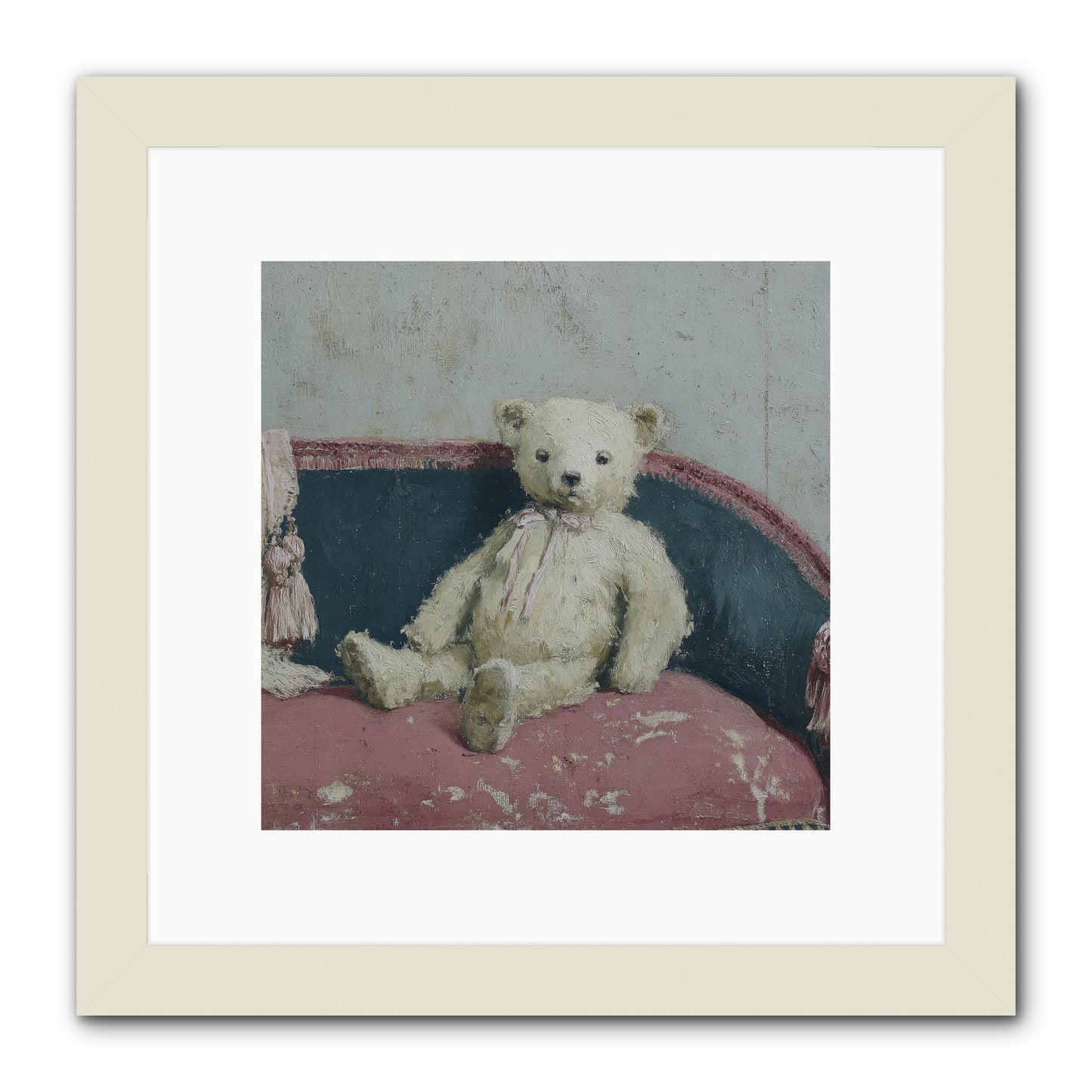 Velvet Telegram -- Framed Print - White 10x10