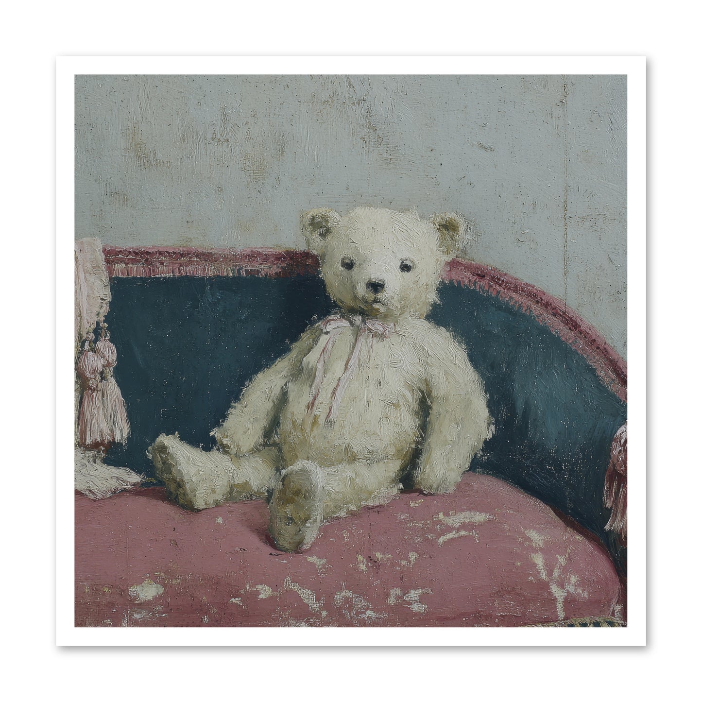 Velvet Telegram -- Loose Canvas Print 30x30