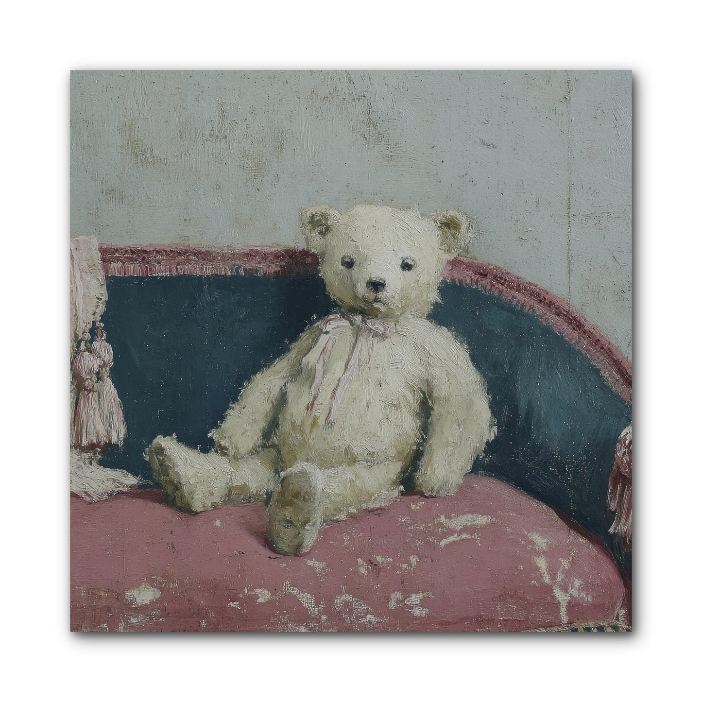 Velvet Telegram -- Wrapped Canvas 10x10